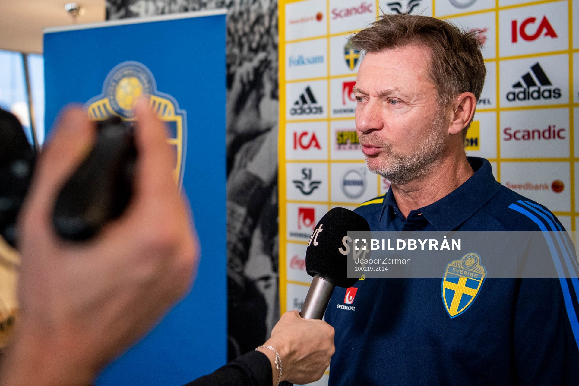 Svenska damlandslagets förbundskapten Peter Gerhardsson