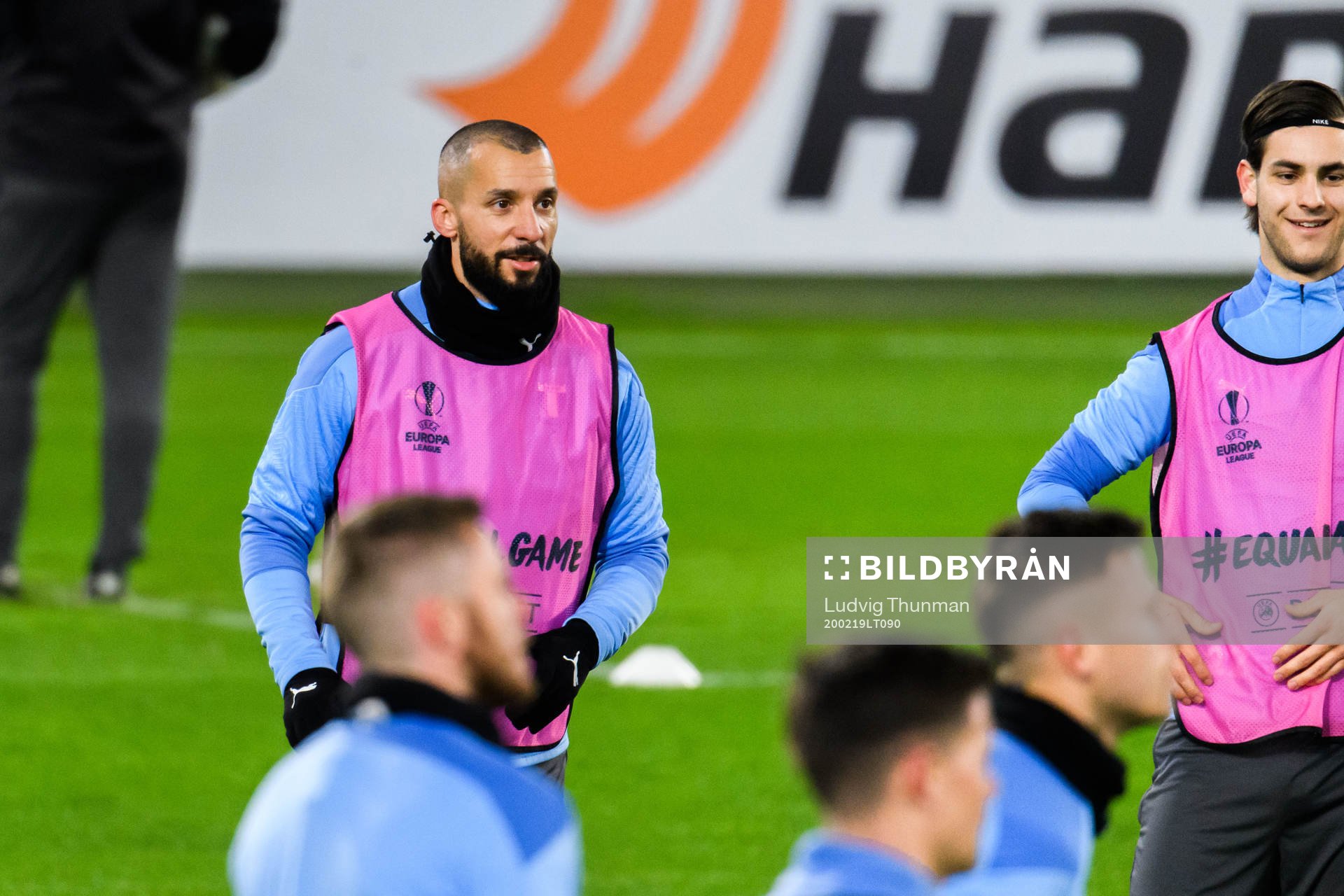 Guillermo Molins during a practice with Malmö FF ahead of their Europa League match against Wolfsburg on February 19, 2020 in Wolfsburg.