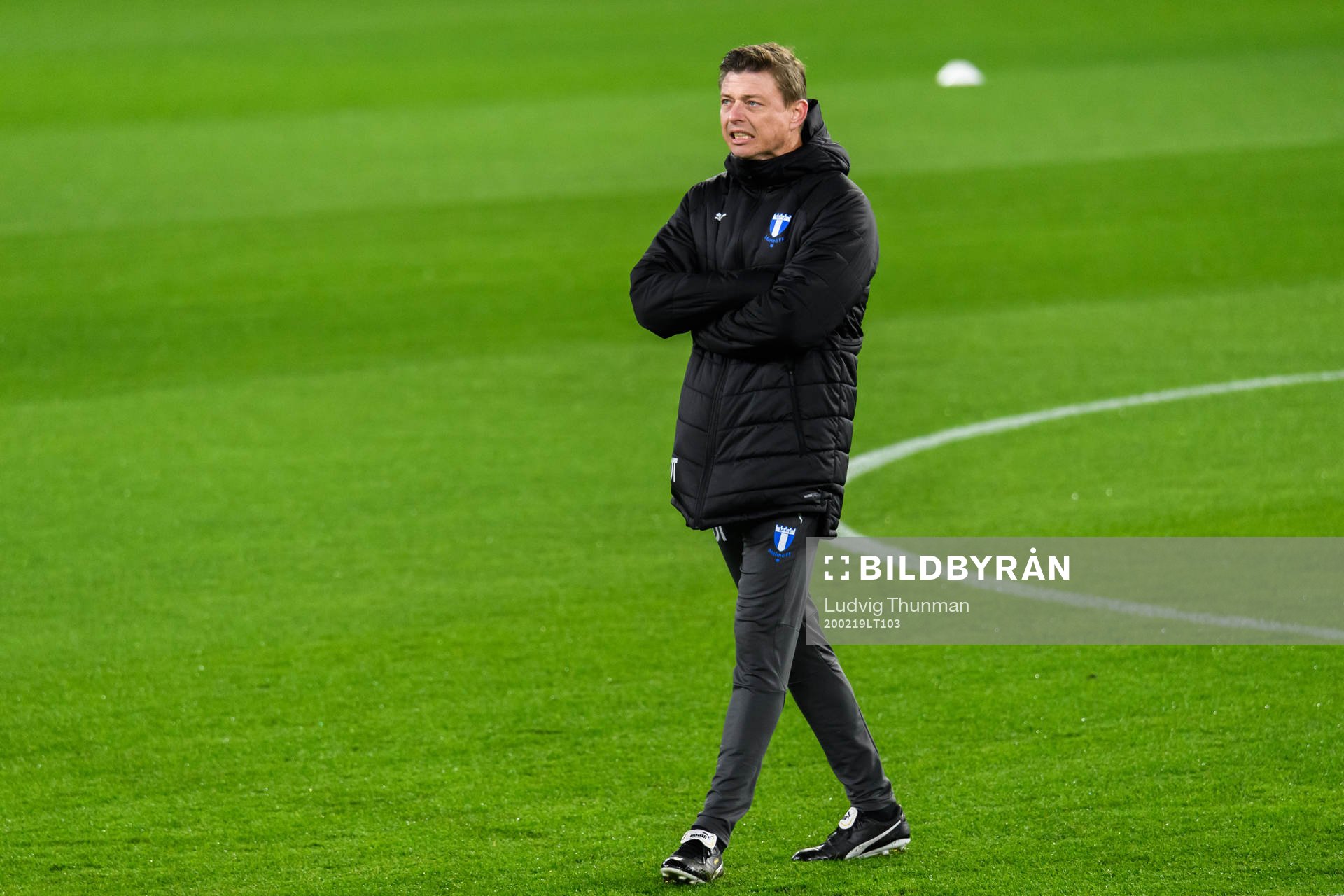 Jon Dahl Tomasson, head coach during a practice with Malmö FF ahead of their Europa League match against Wolfsburg on February 19, 2020 in Wolfsburg.