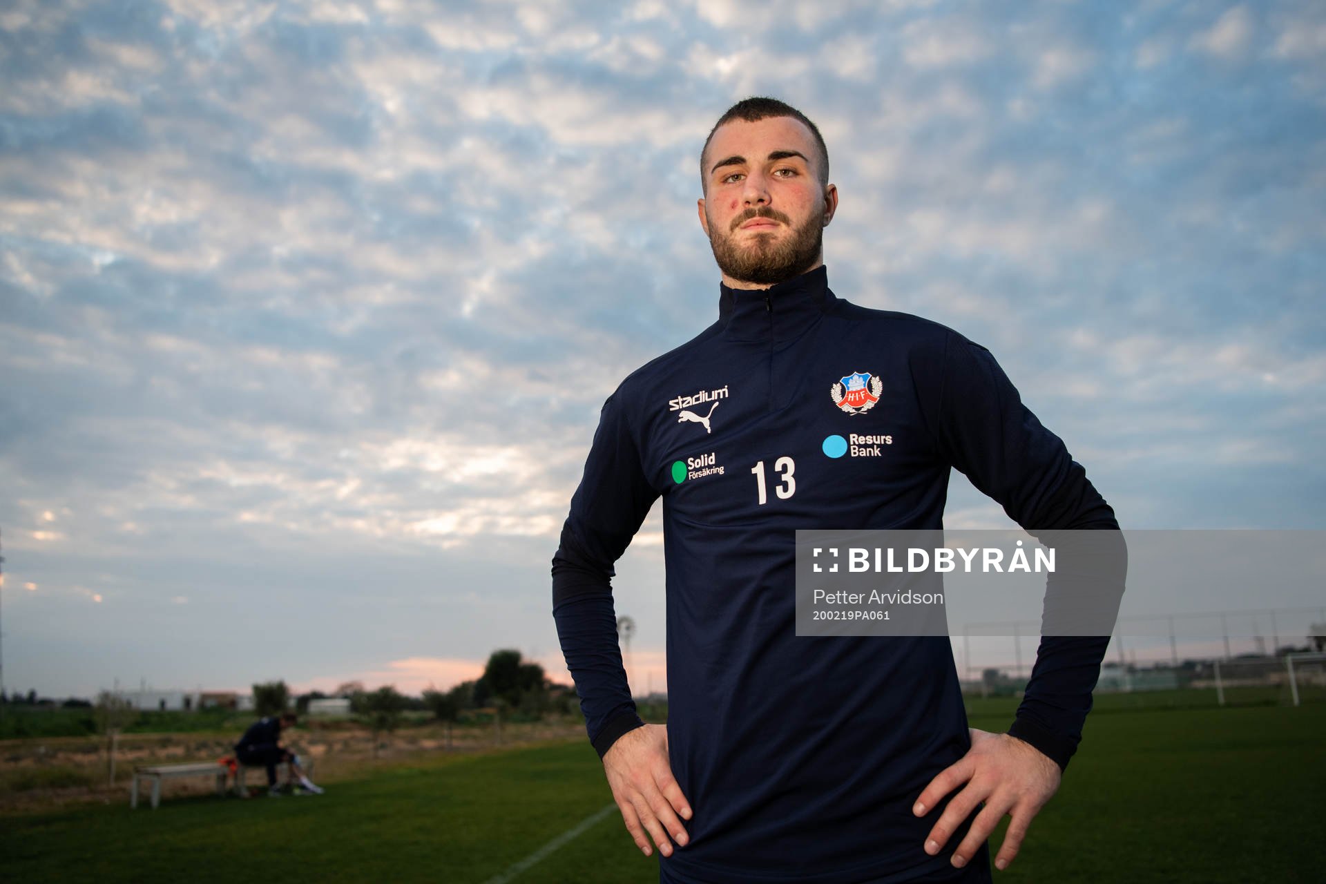 Nermin Karic poserar för ett porträtt efter en träning med Helsingborg under ett träningsläger den 19 februari 2020 i Ayia Napa.
