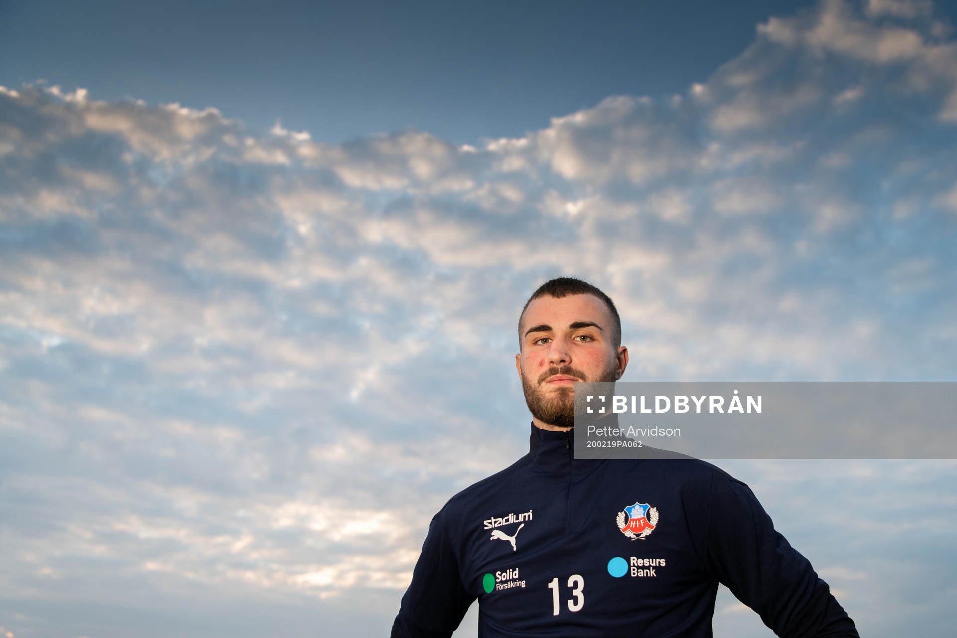 Nermin Karic poserar för ett porträtt efter en träning med Helsingborg under ett träningsläger den 19 februari 2020 i Ayia Napa.