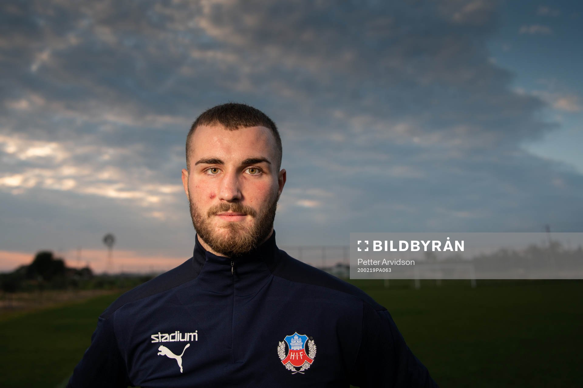 Nermin Karic poserar för ett porträtt efter en träning med Helsingborg under ett träningsläger den 19 februari 2020 i Ayia Napa.