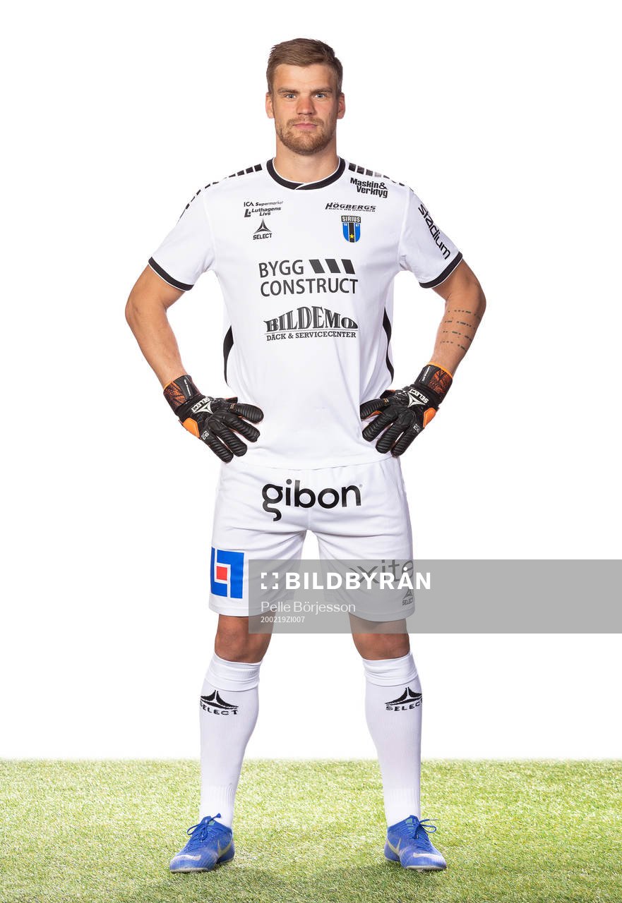 Sirius målvakt Lukas Jonsson