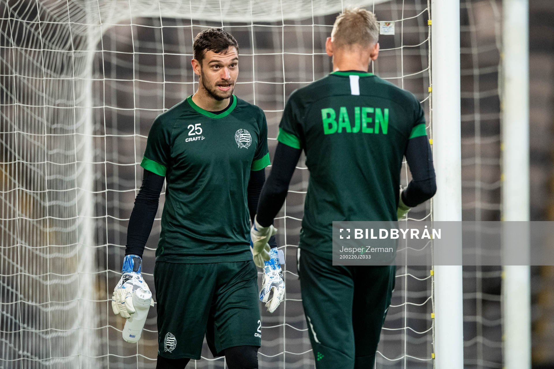 Hammarbys målvakt Davor Blasevic och David Ousted