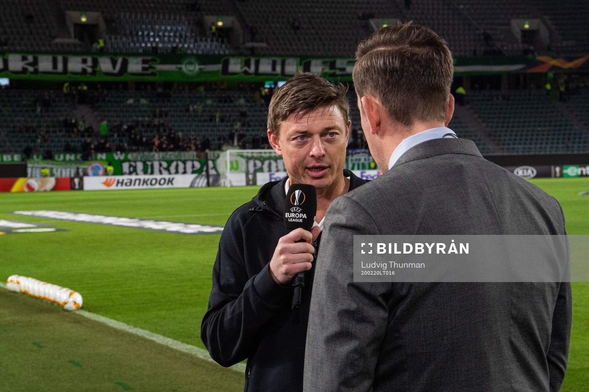 Jon Dahl Tomasson, head coach of Malmö FF is interviewed