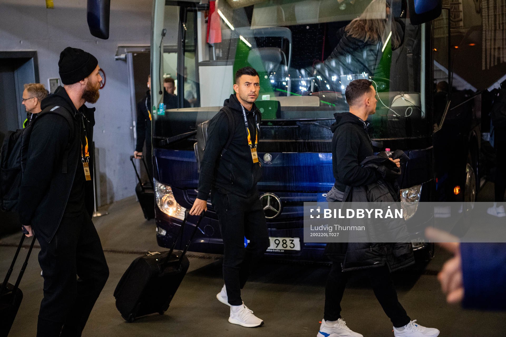 Behrang Safari of Malmö FF arrives