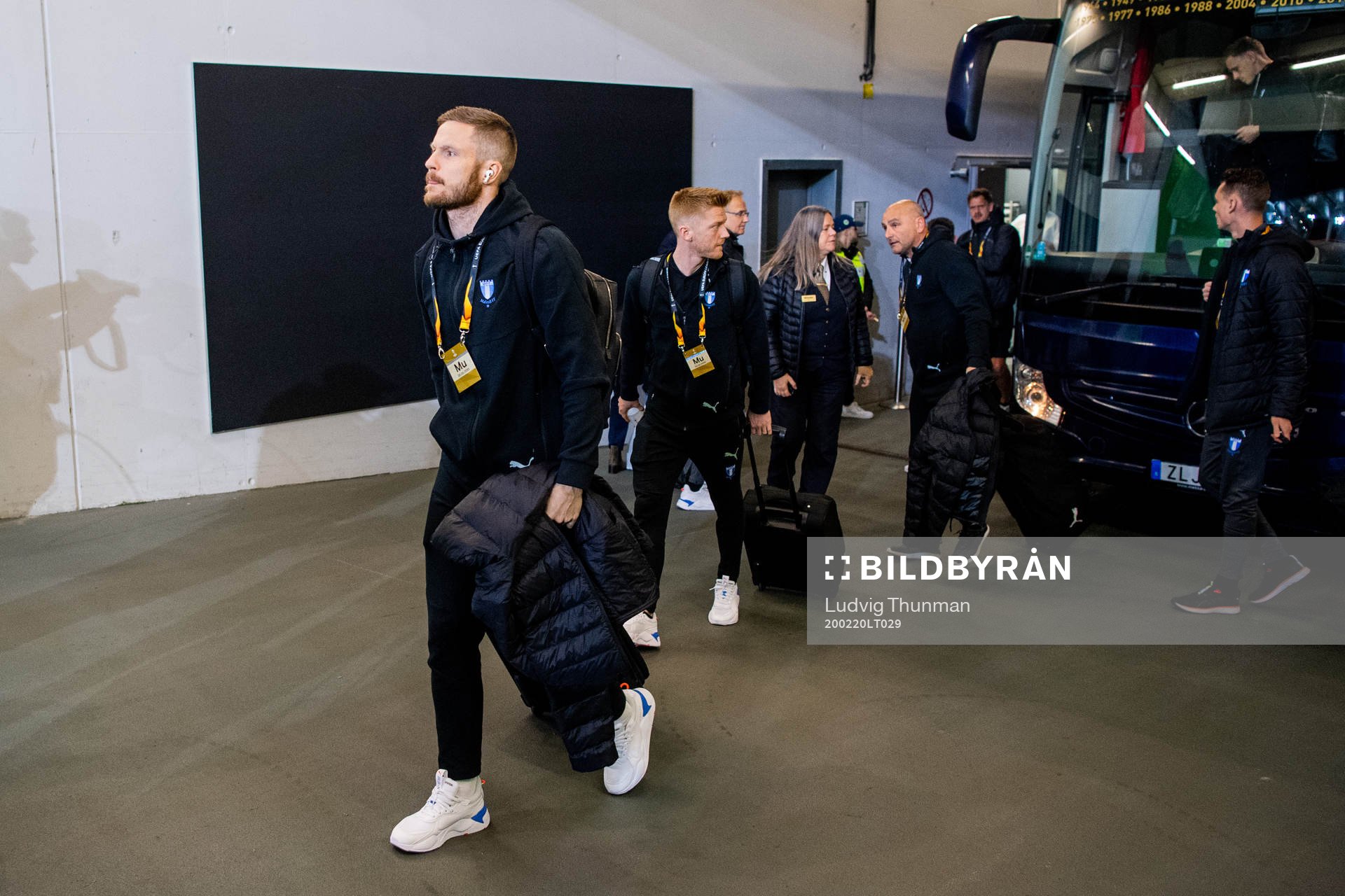 Lasse Nielsen of Malmö FF arrives