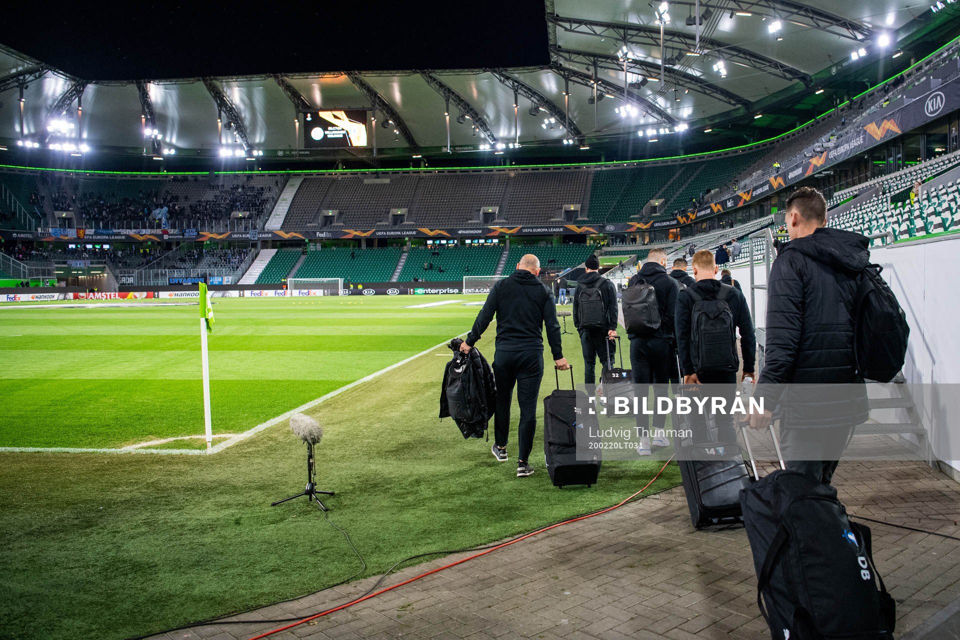Players of Malmö FF arrives