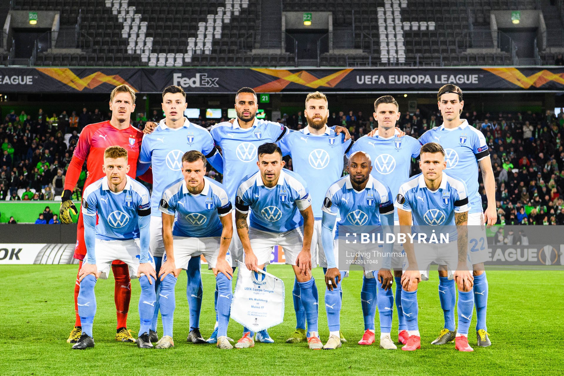 Goalkeeper Johan Dahlin, Eric Larsson, Anel Ahmedhodzic,