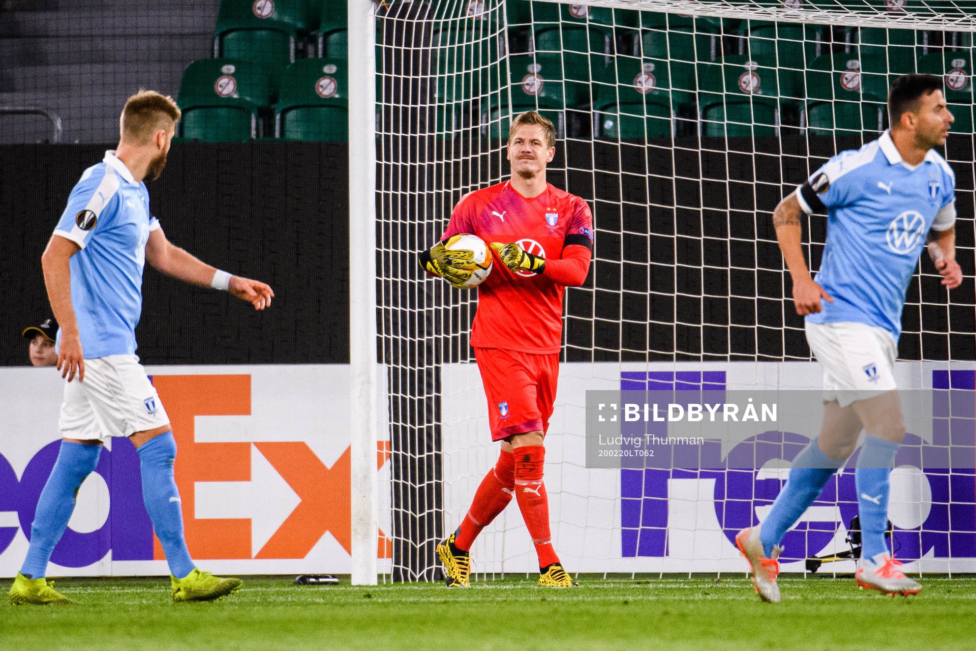 Goalkeeper Johan Dahlin of Malmö FF