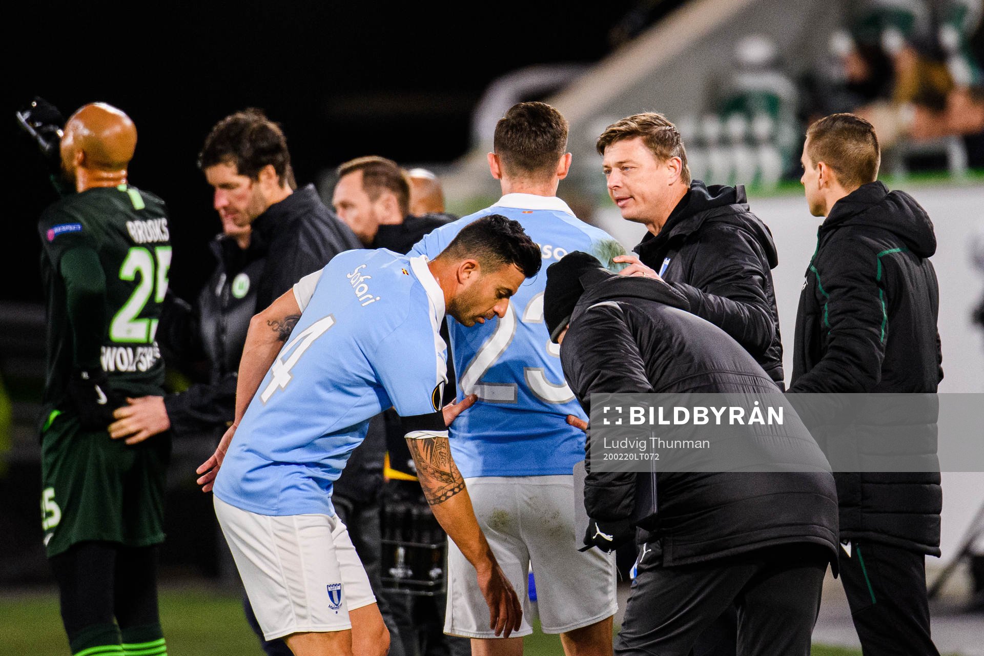 Jon Dahl Tomasson, head coach  and Marcus Antonsson of