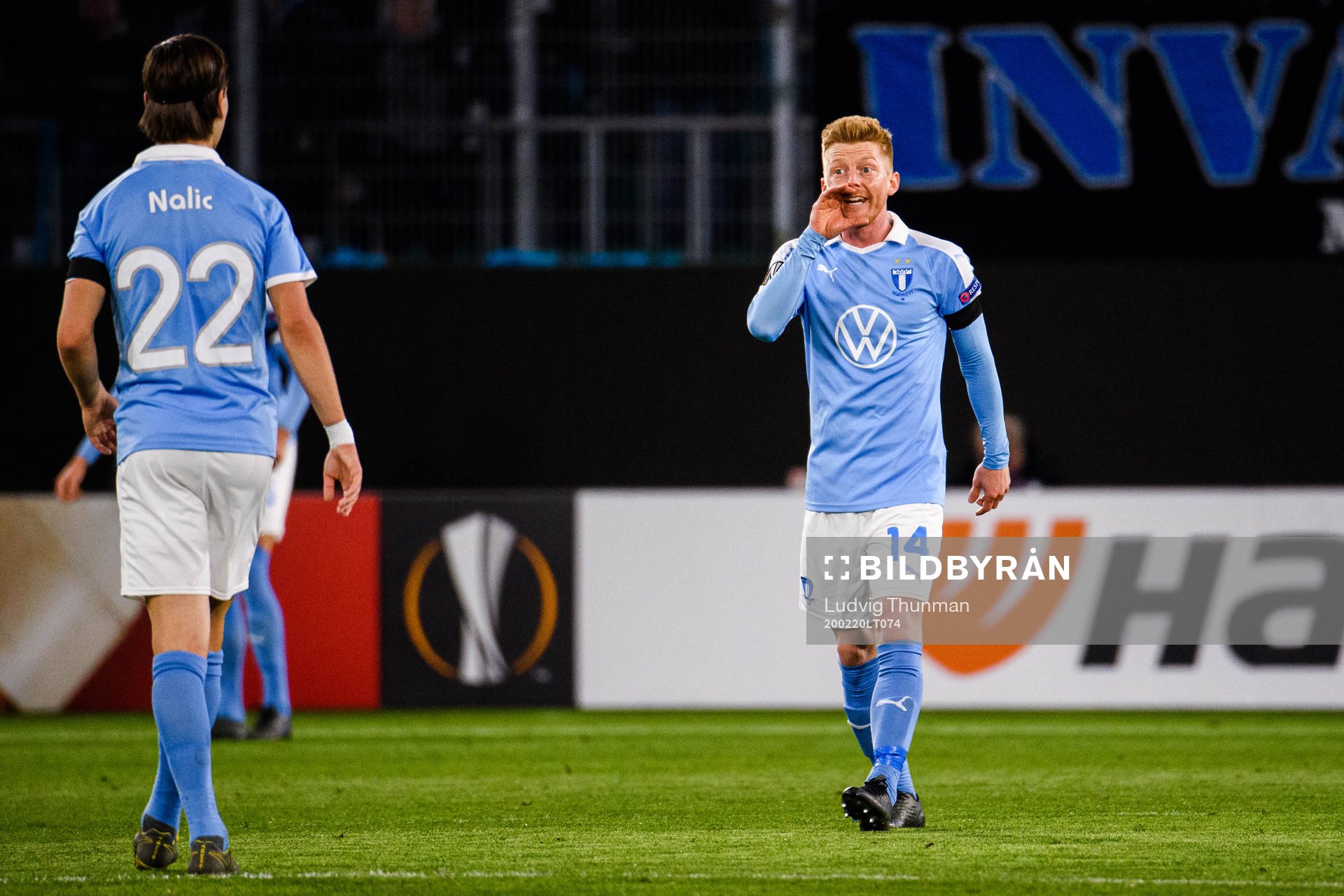 Adi Nalic and Anders Christiansen of Malmö FF