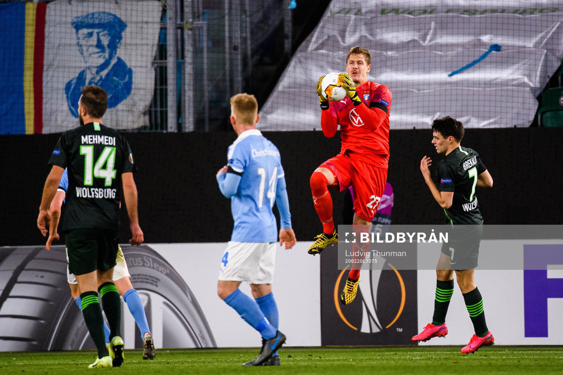 Goalkeeper Johan Dahlin of Malmö FF