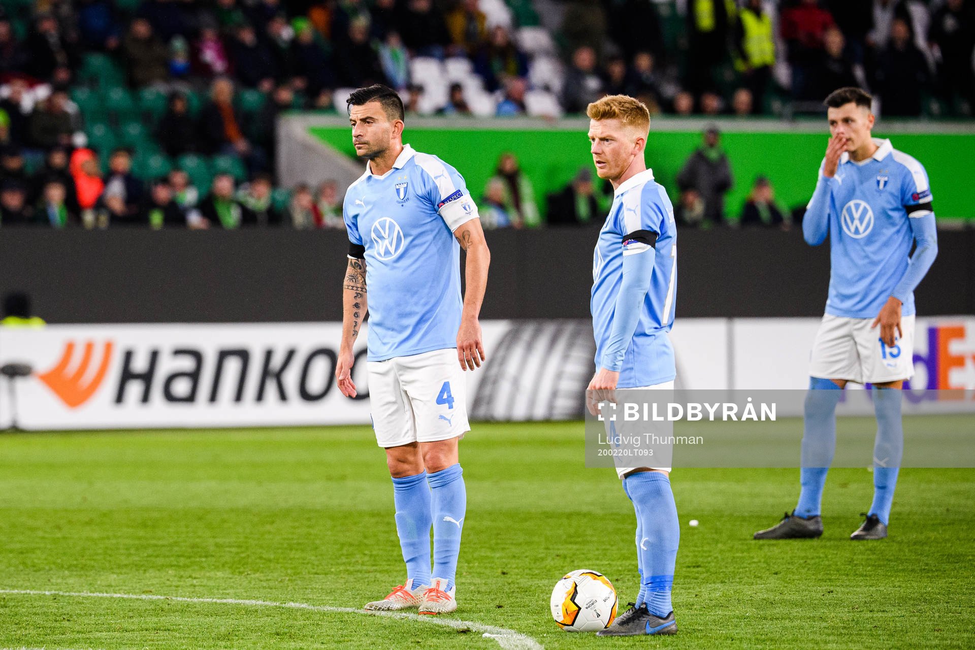 Behrang Safari and Anders Christiansen of Malmö FF
