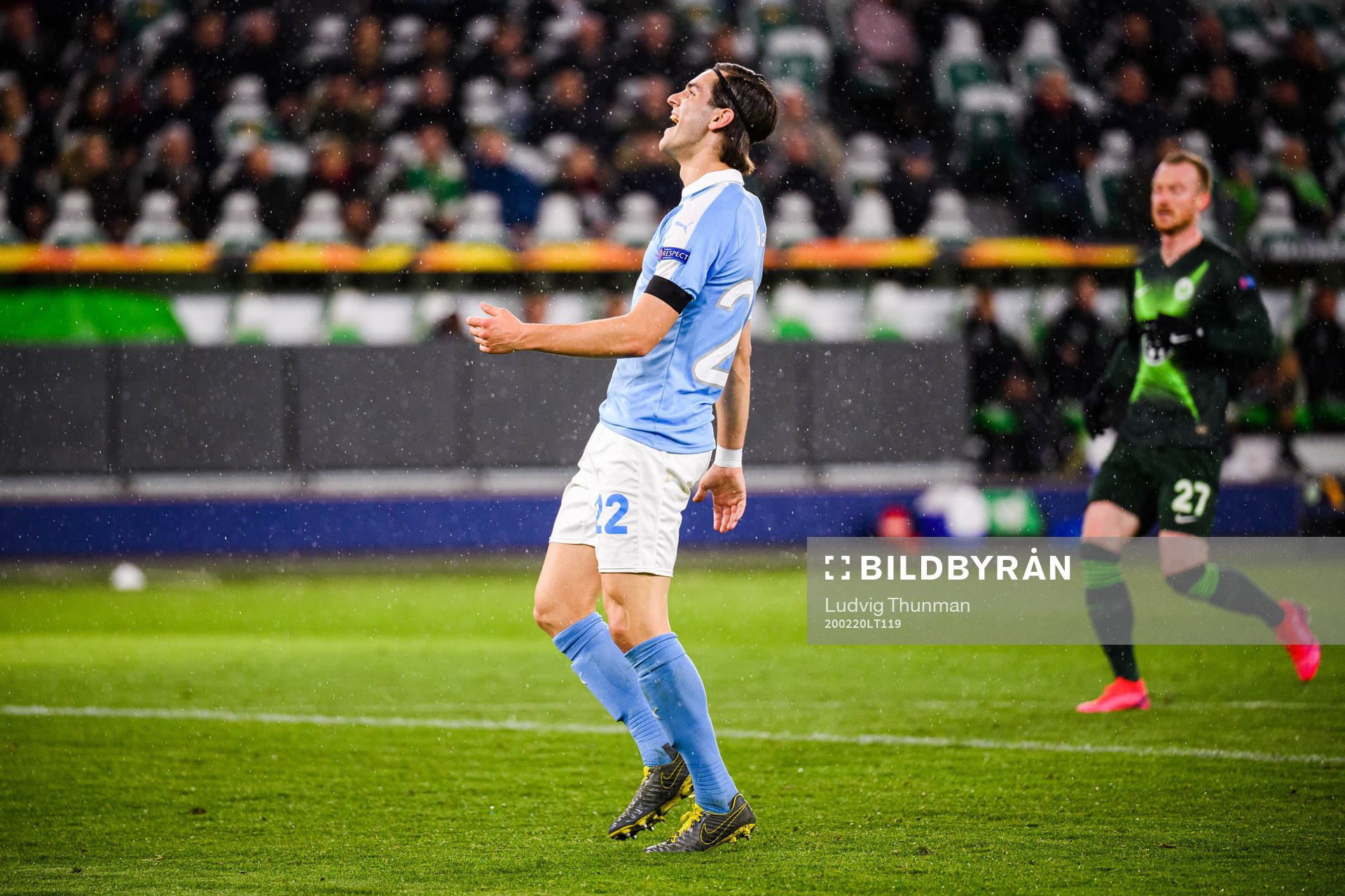 Adi Nalic of Malmö FF reacts