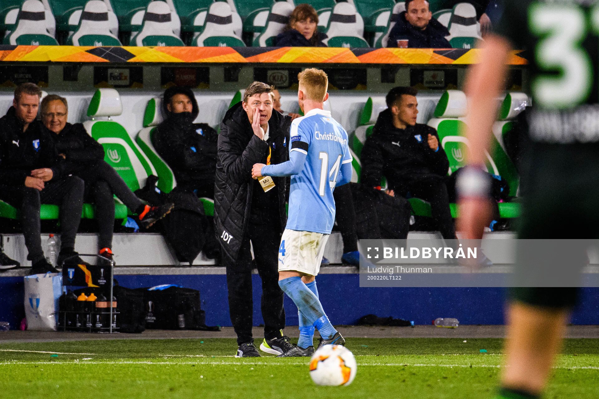 Jon Dahl Tomasson, head coach and Anders Christiansen of