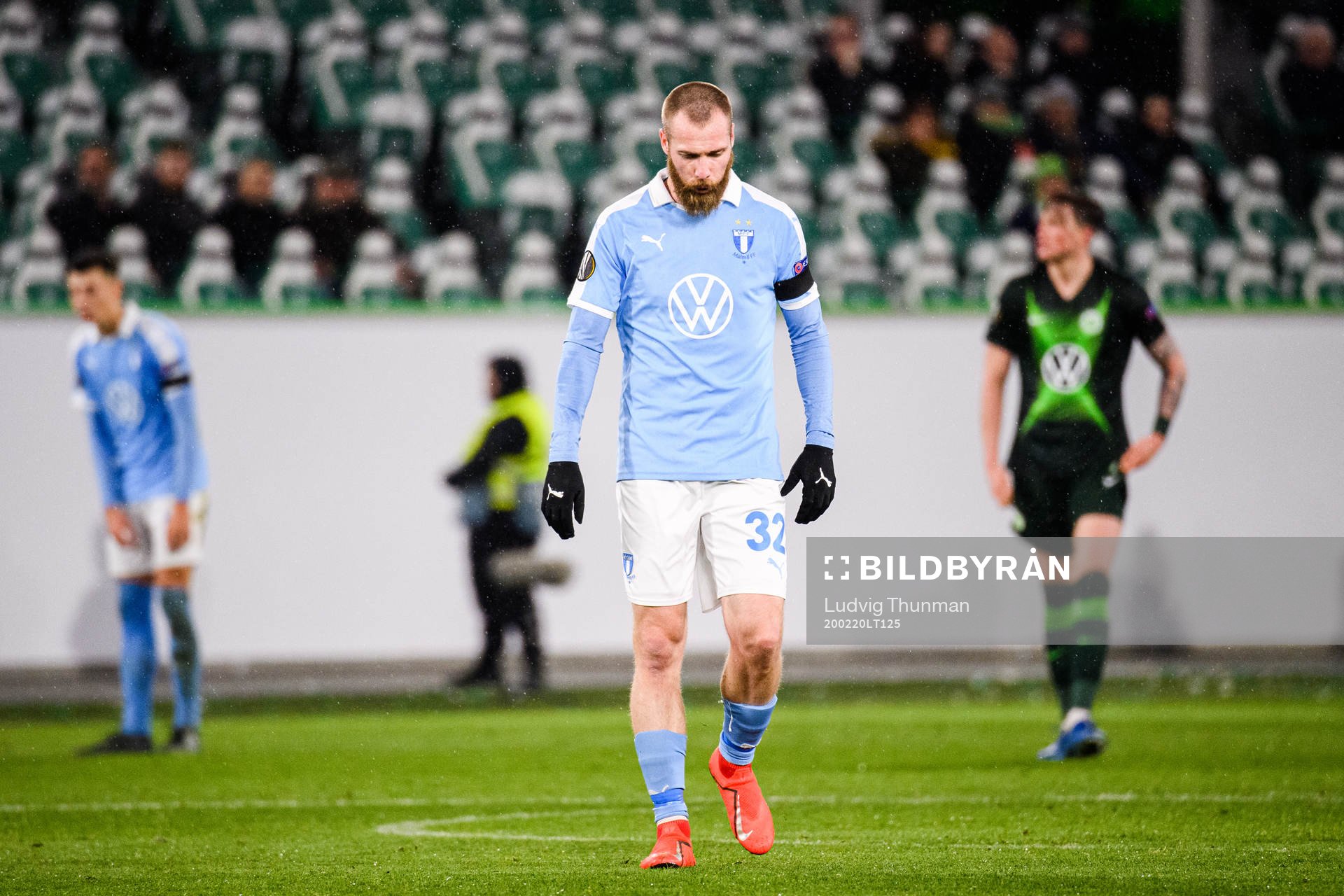 Jo Inge Berget of Malmö FF looks dejected