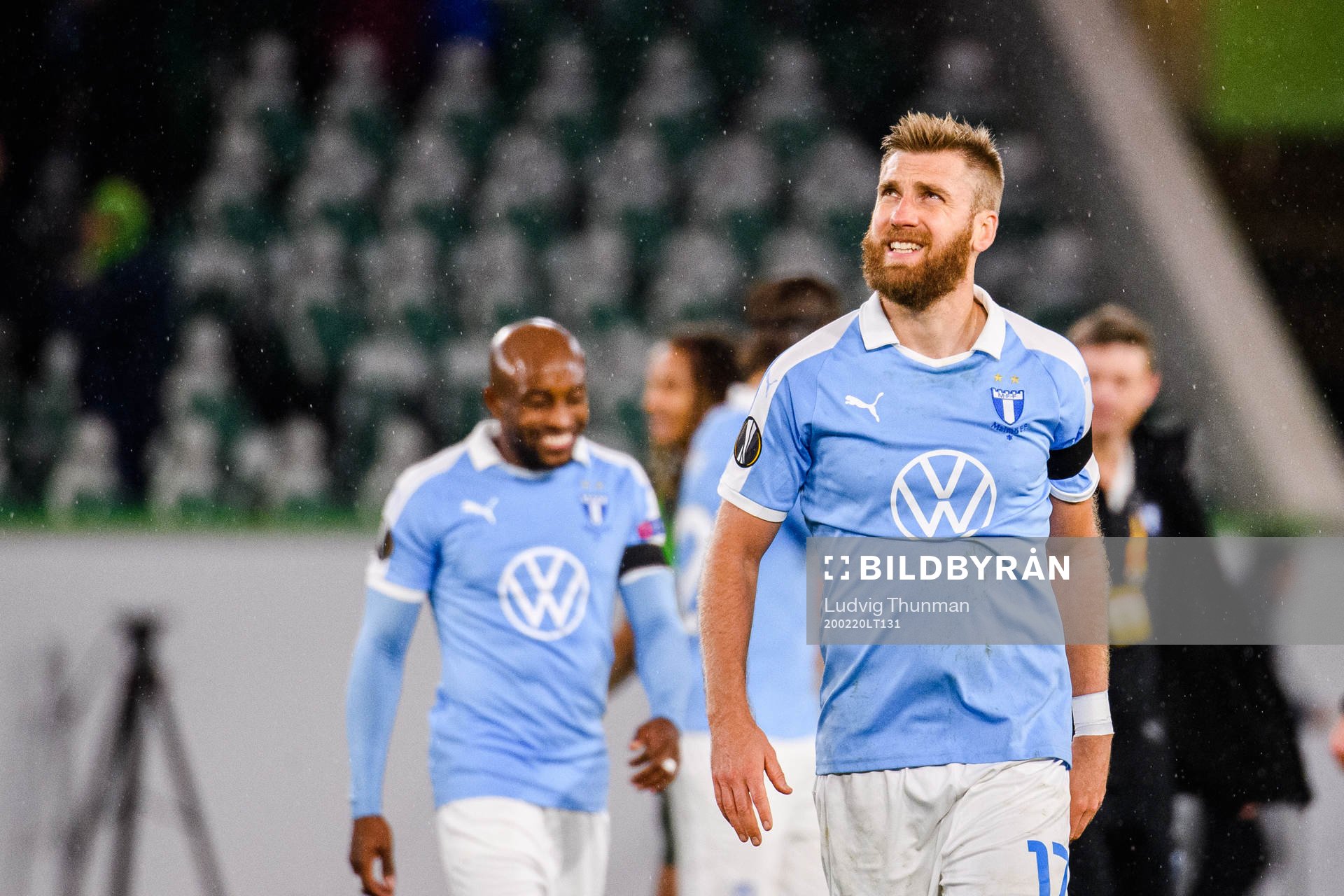 Rasmus Bengtsson of Malmö FF looks dejected