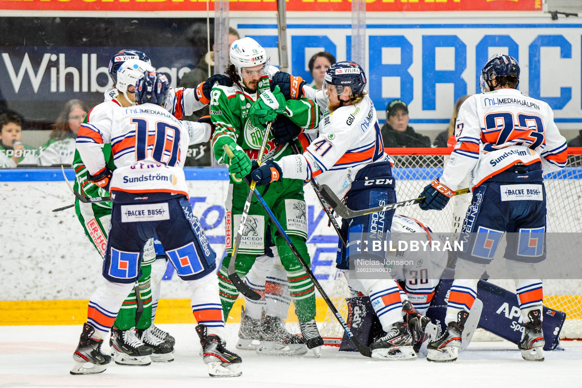 Rögles Dennis Everberg och Växjös Ludvig Nilsson