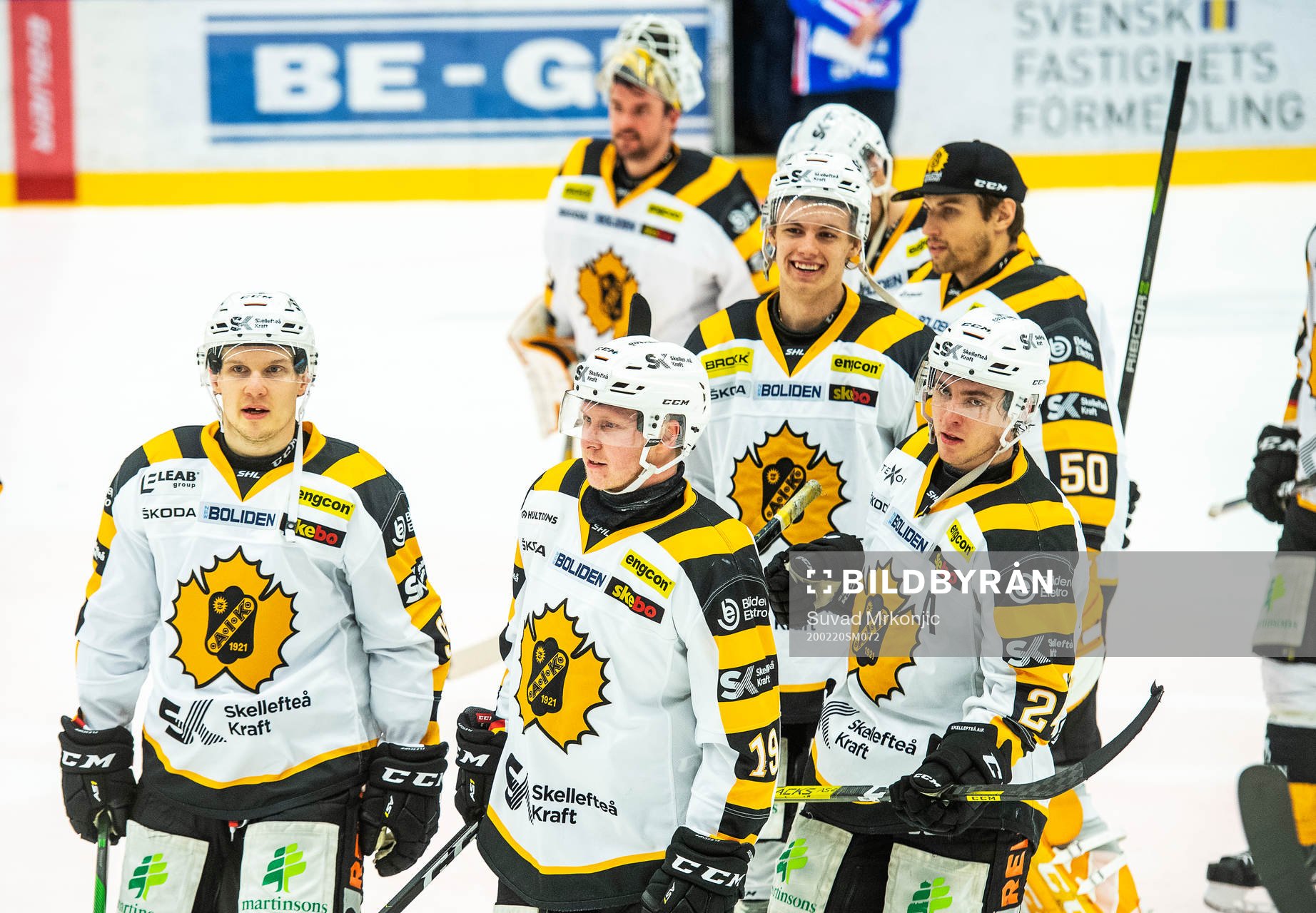 Skellefteås spelare jublar