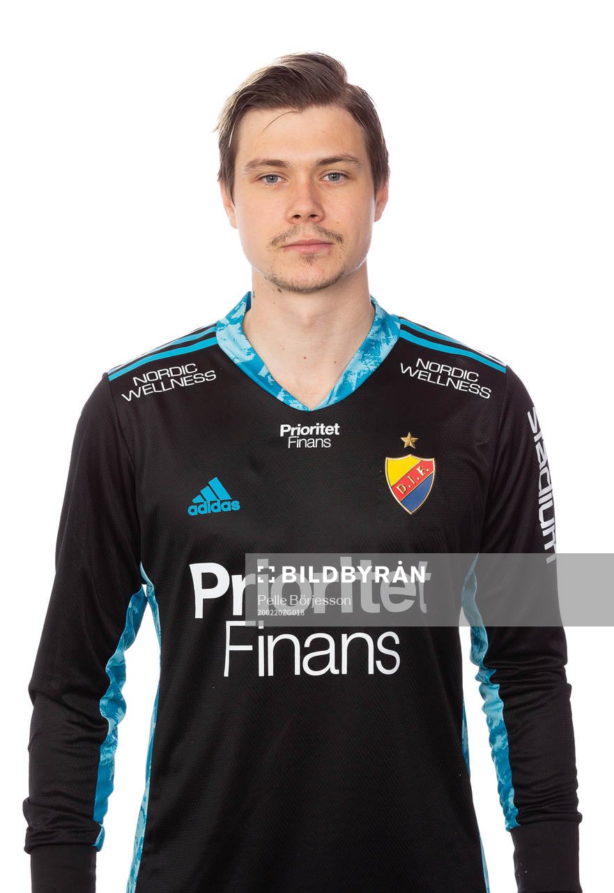 Djurgårdens målvakt PK Bråtveit poserar för ett porträtt den 20 February 2020 i Stockholm.