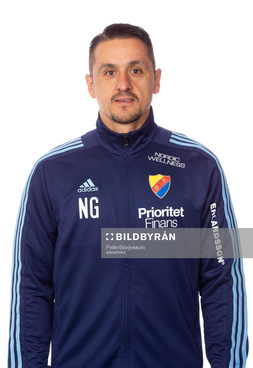 Djurgårdens målvaktstränare Nikos Gkoulios