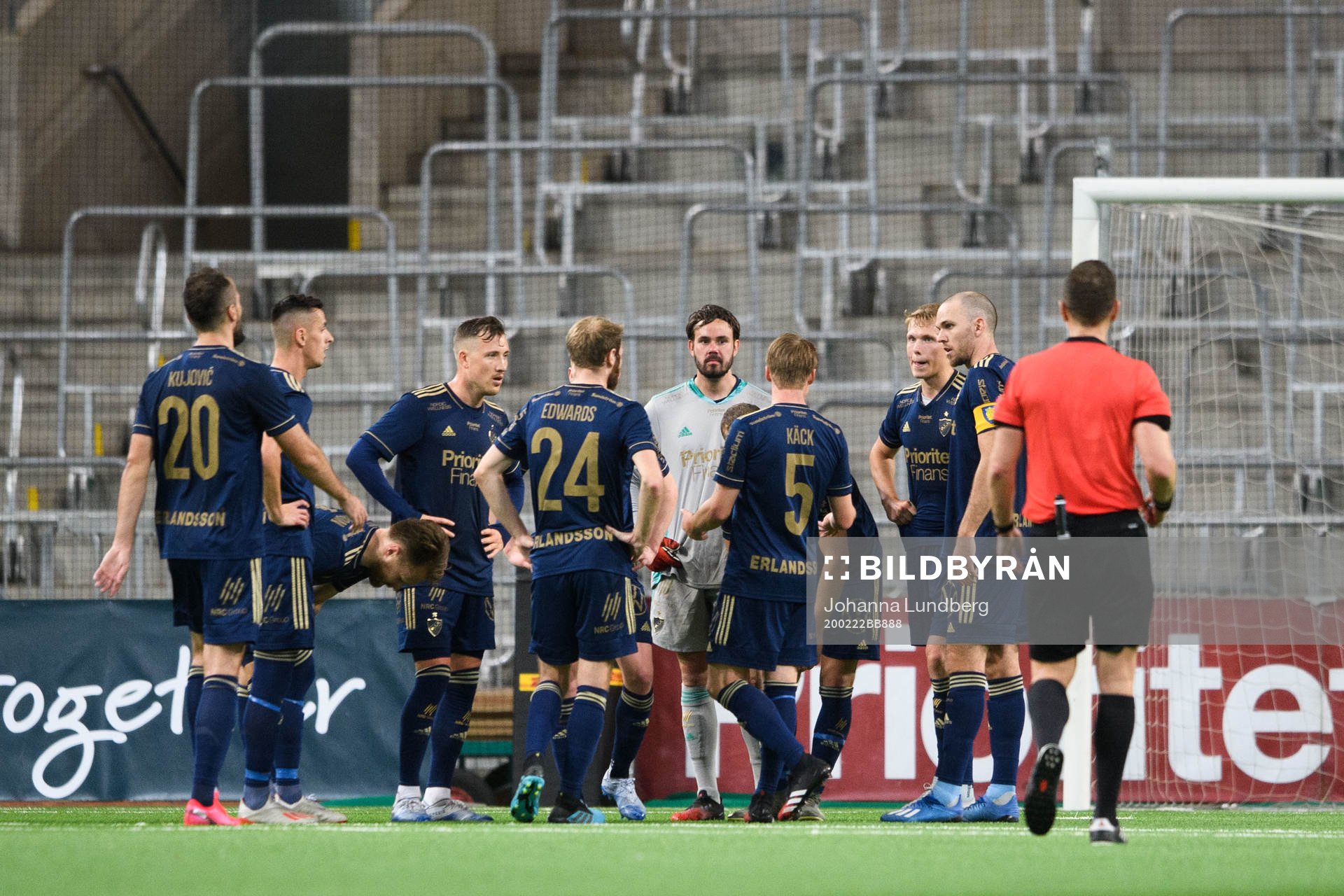 Djurgårdens spelare samlas