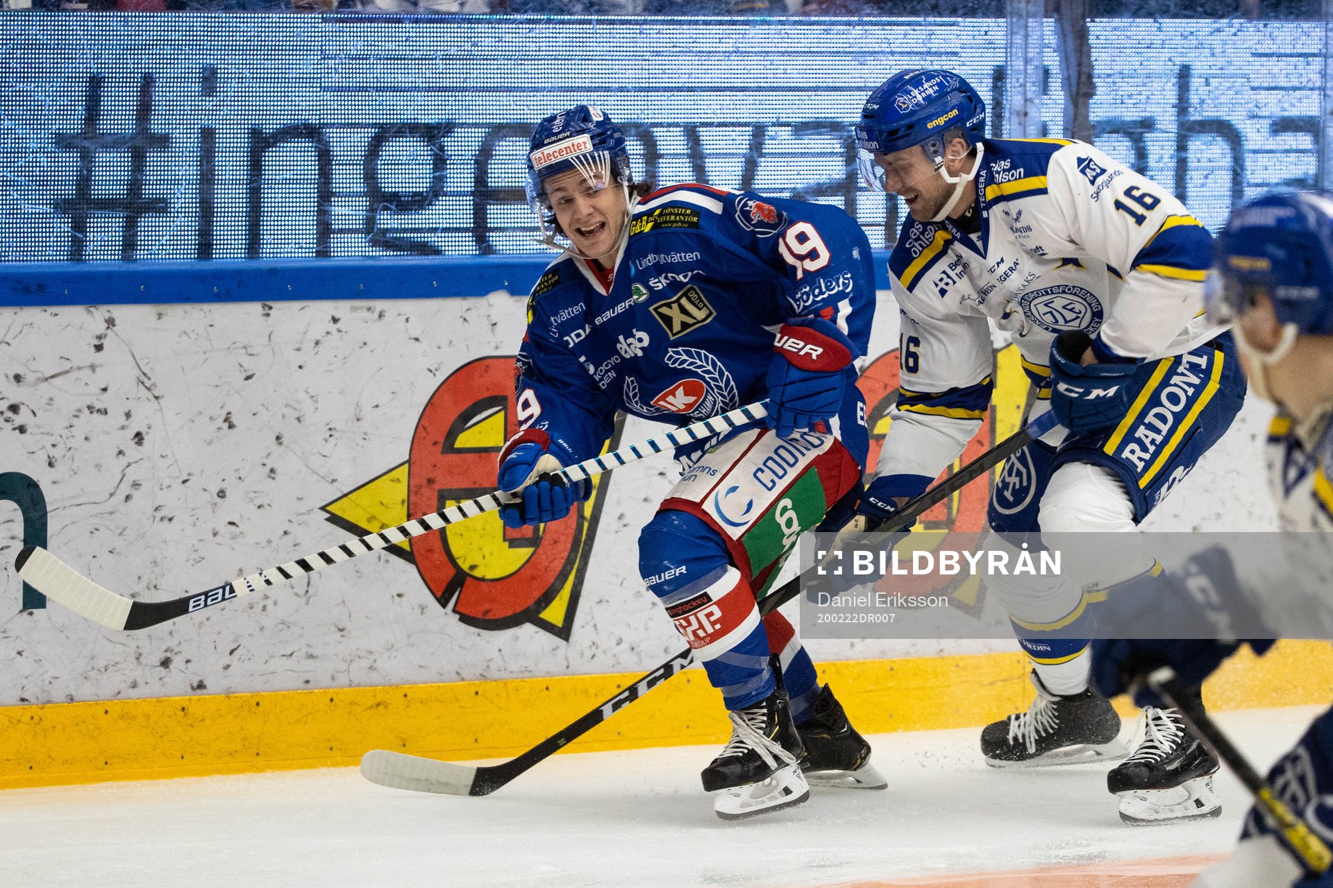 Oskarshamns Tyler Kelleher och Leksands Daniel Gunnarsson