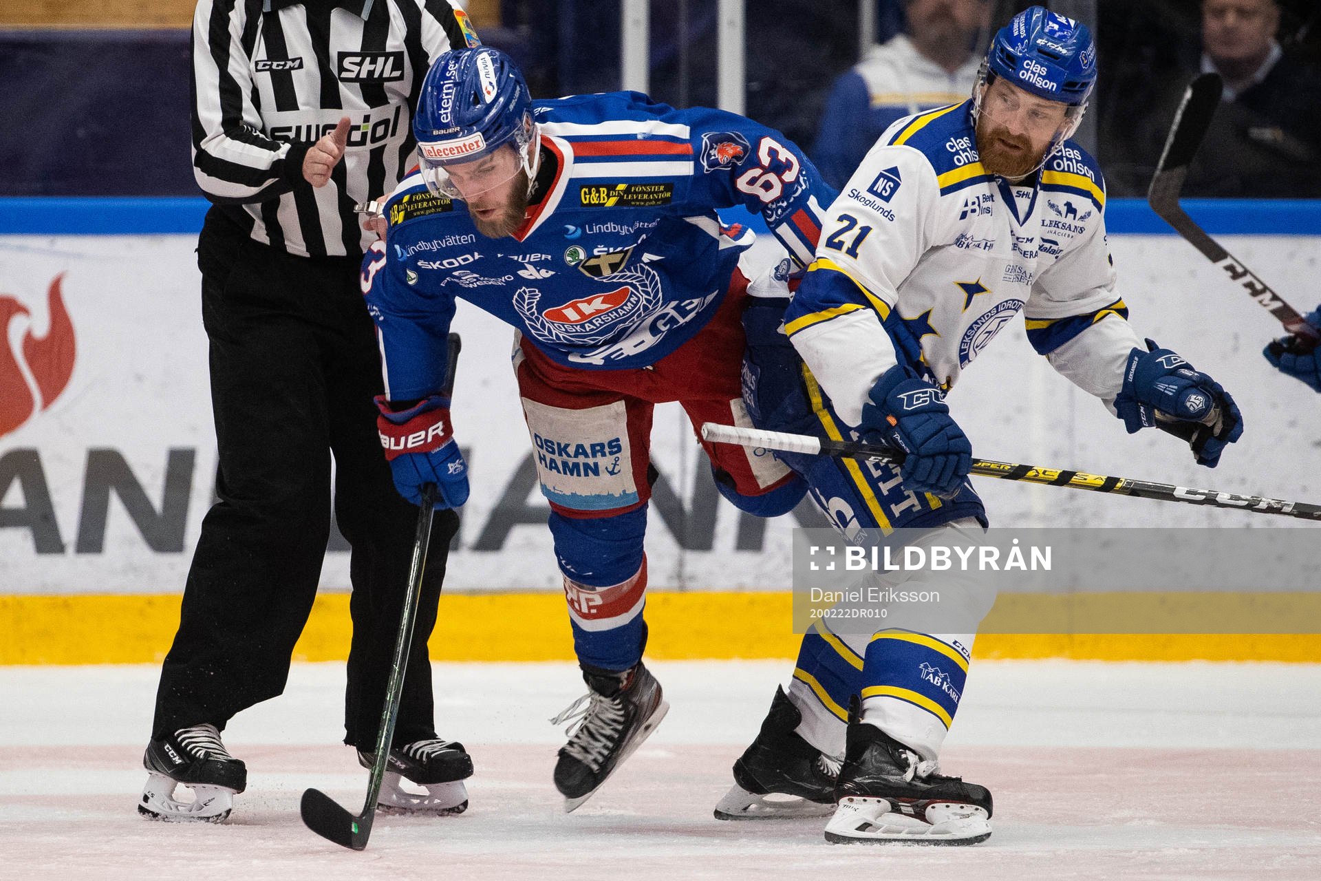 Oskarshamns Robin Söderqvist och Leksands Mattias Ritola