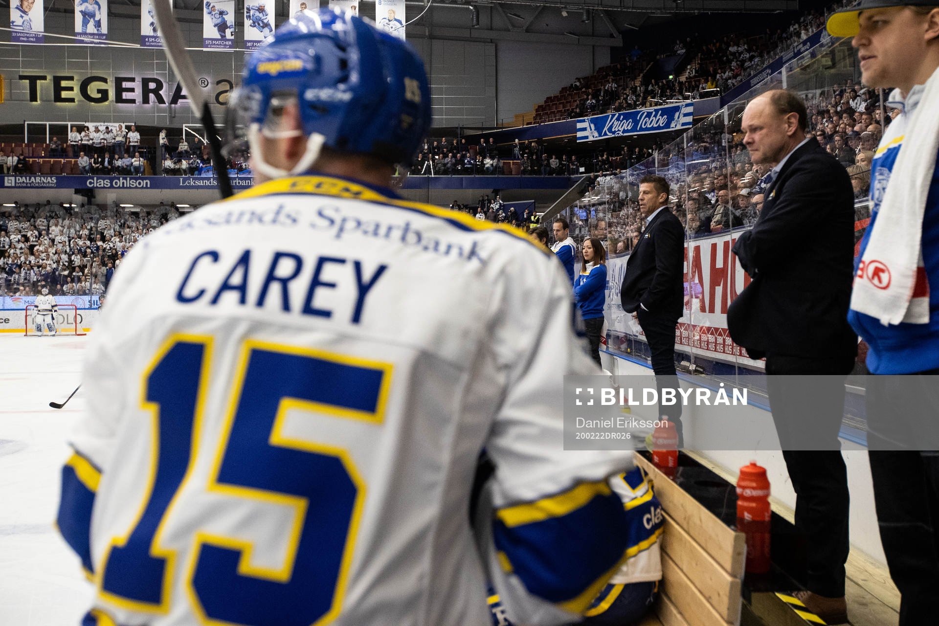 Leksands tränare Ulf Samuelsson  och Leksands assisterande