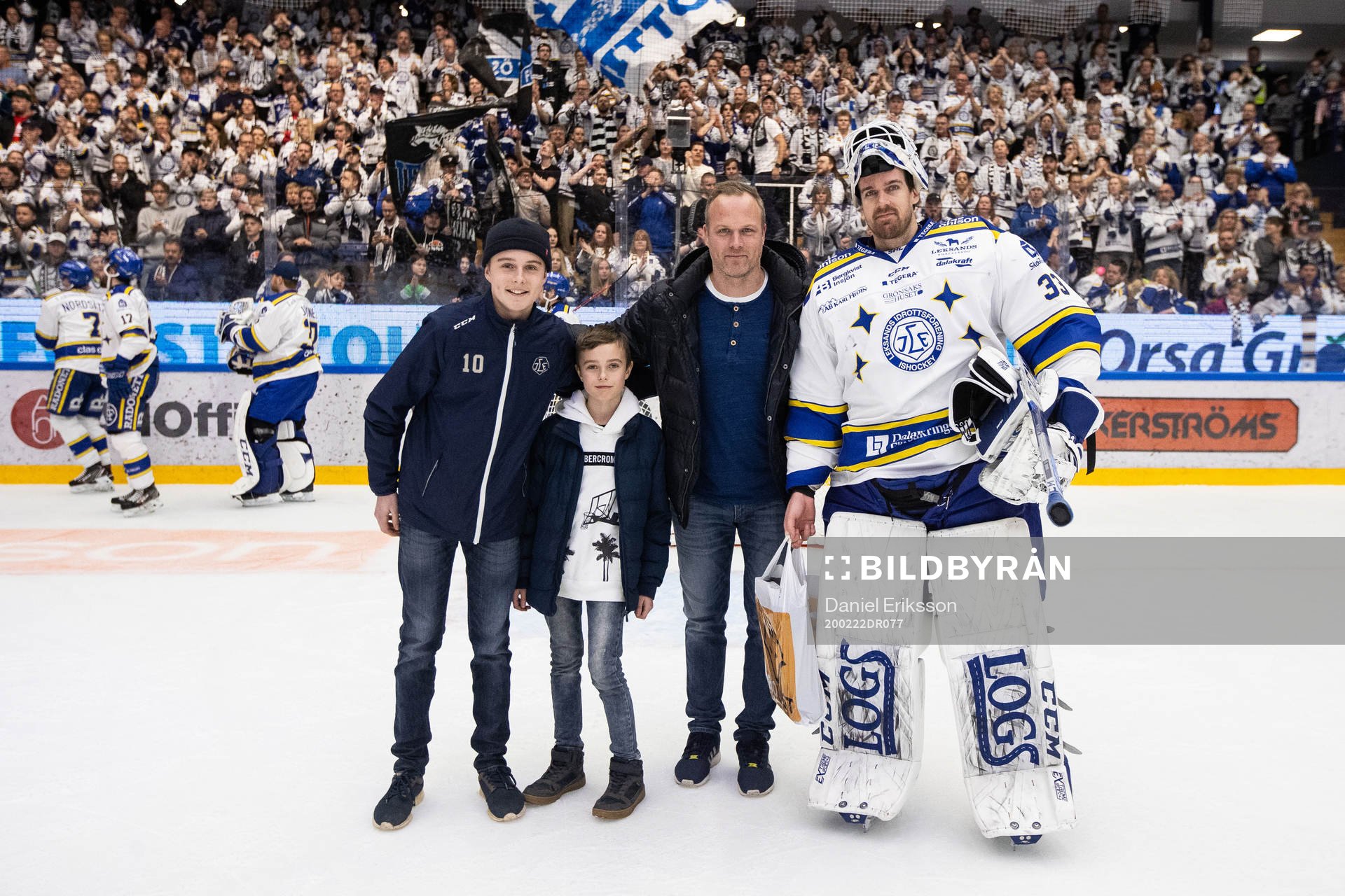 Leksands målvakt Axel Brage utsedd tilll matchens lirare