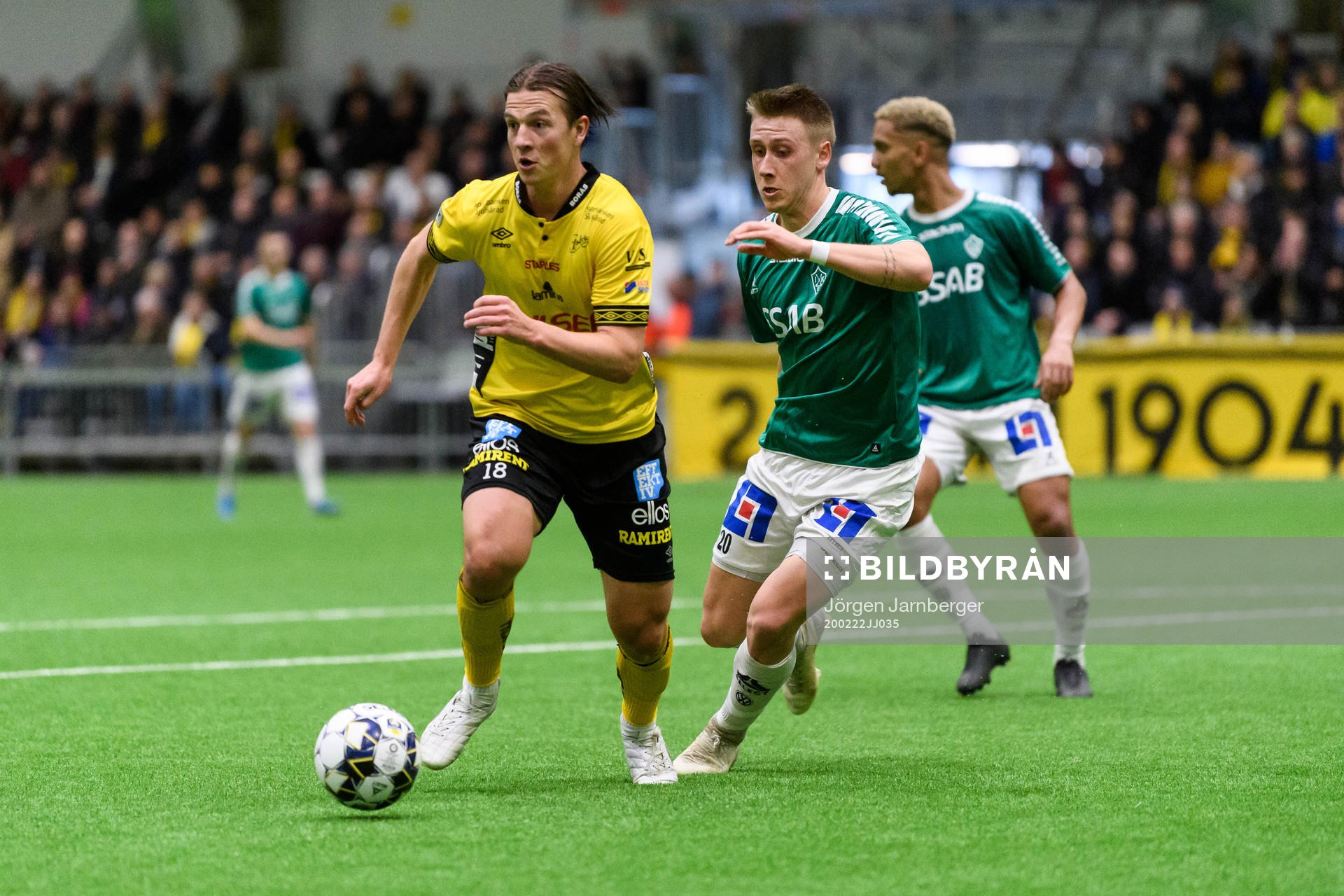 Elfsborgs Simon Olsson och Brages Bjarni Mark Antonsson
