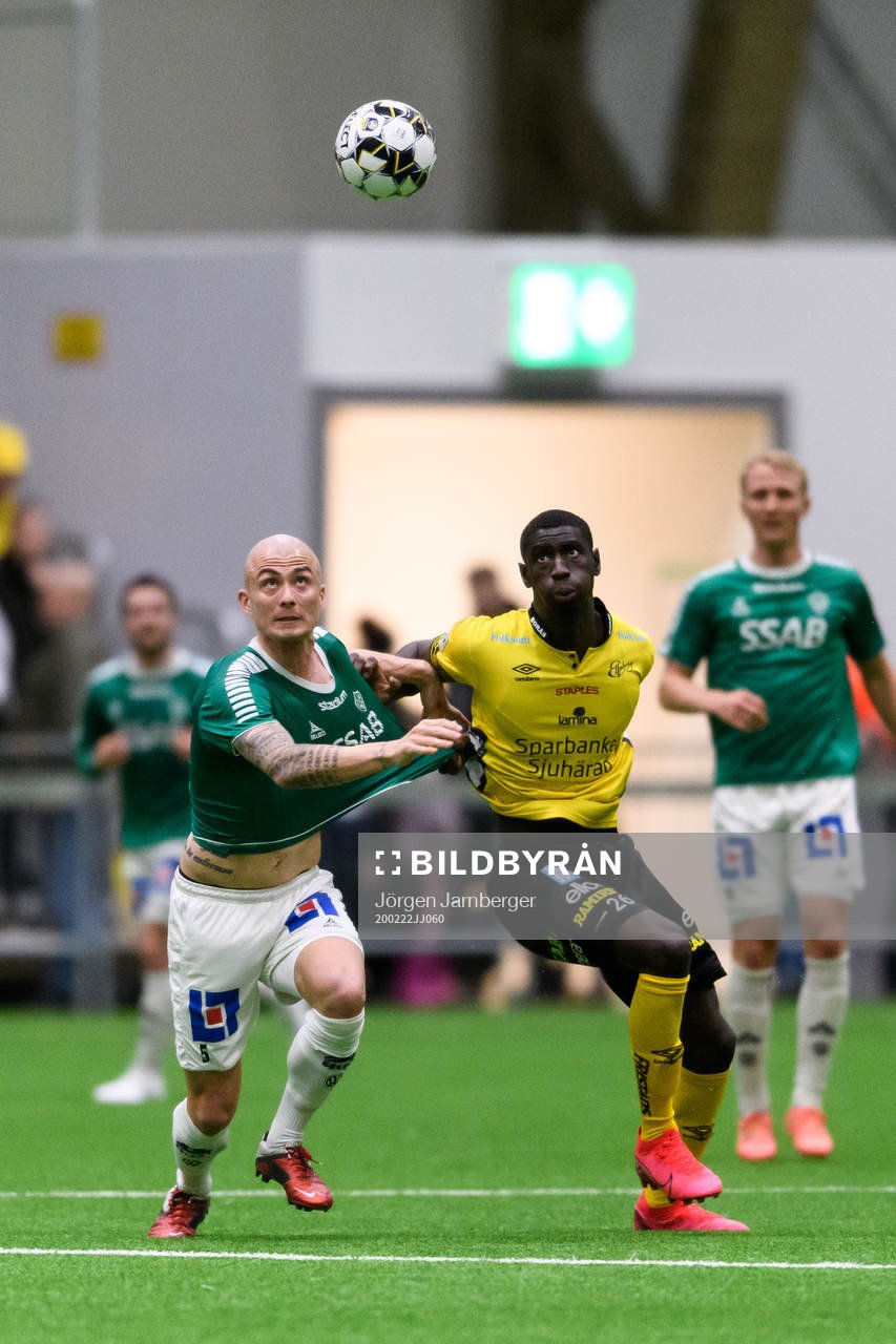 Brages Carlos Garcia Ambrosiani och Elfsborgs Marokhy Ndione
