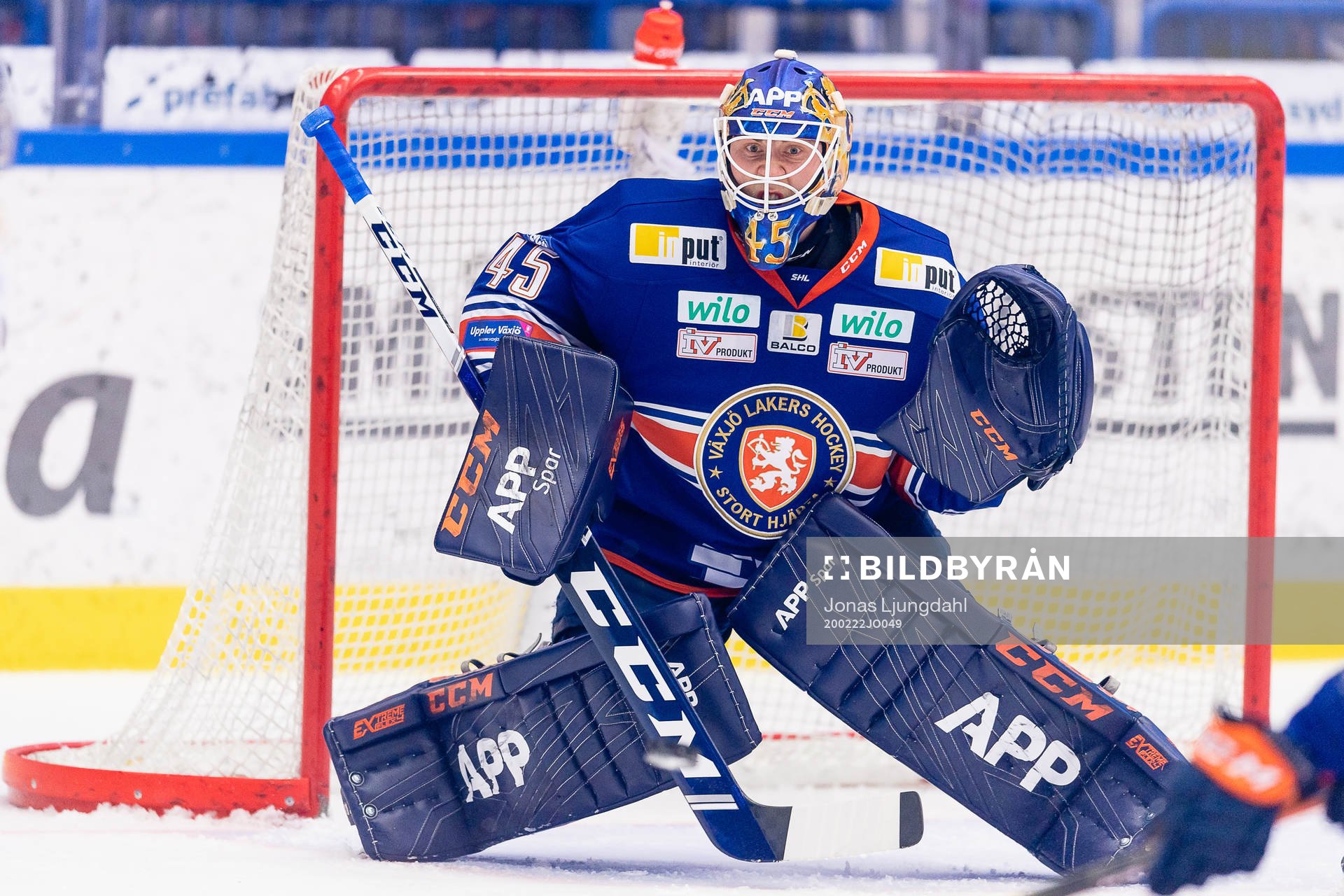 Växjös målvakt Viktor Andrén
