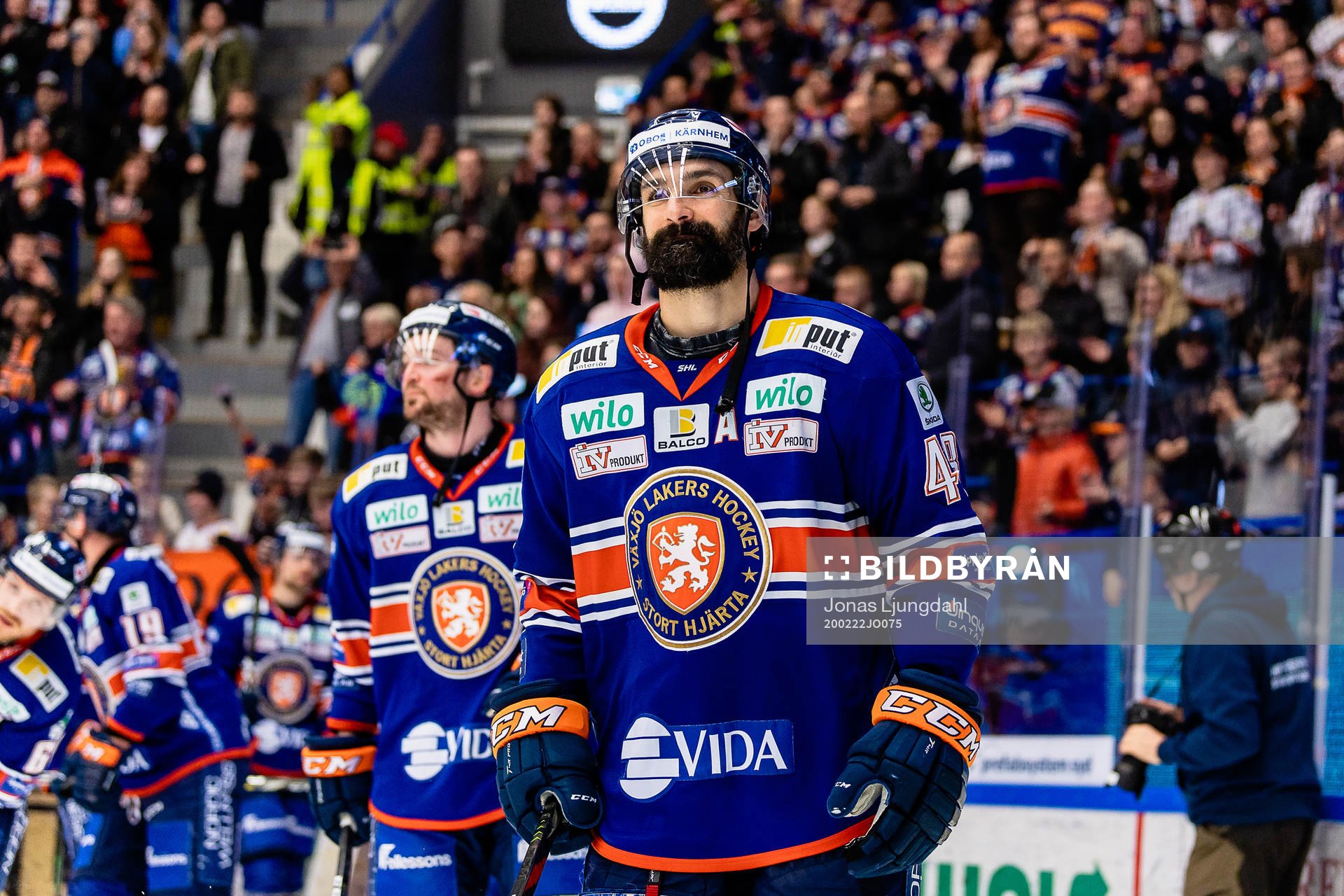 Växjös Daniel Rahimi jublar