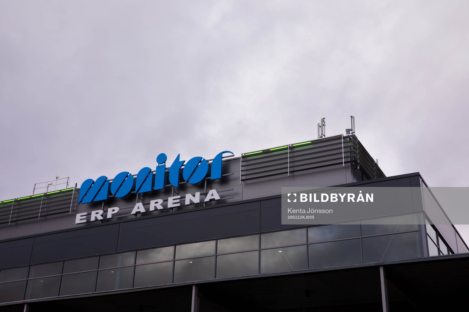 Skylt på Monitor ERP Arena