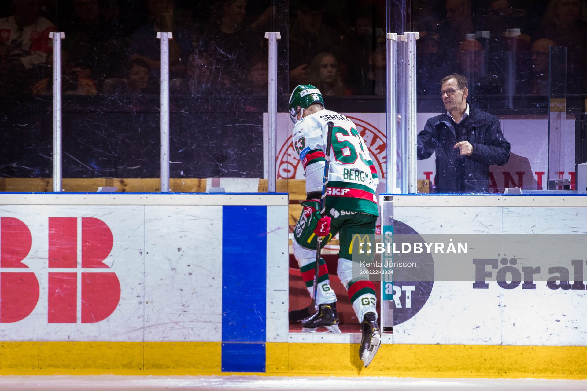 Frölundas Julius Bergman blir utvisad