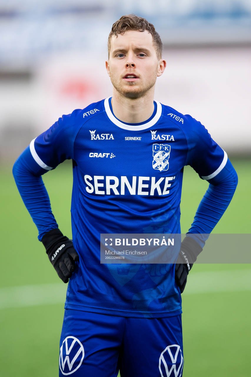 IFK Göteborgs Victor Wernersson innan fotbollsmatchen i