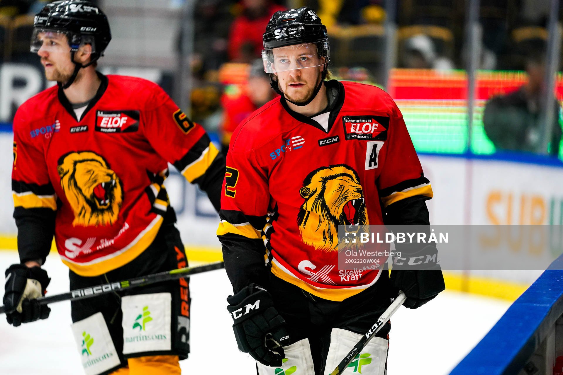 Skellefteås Jonathan Pudas värmer upp i SK Lejons