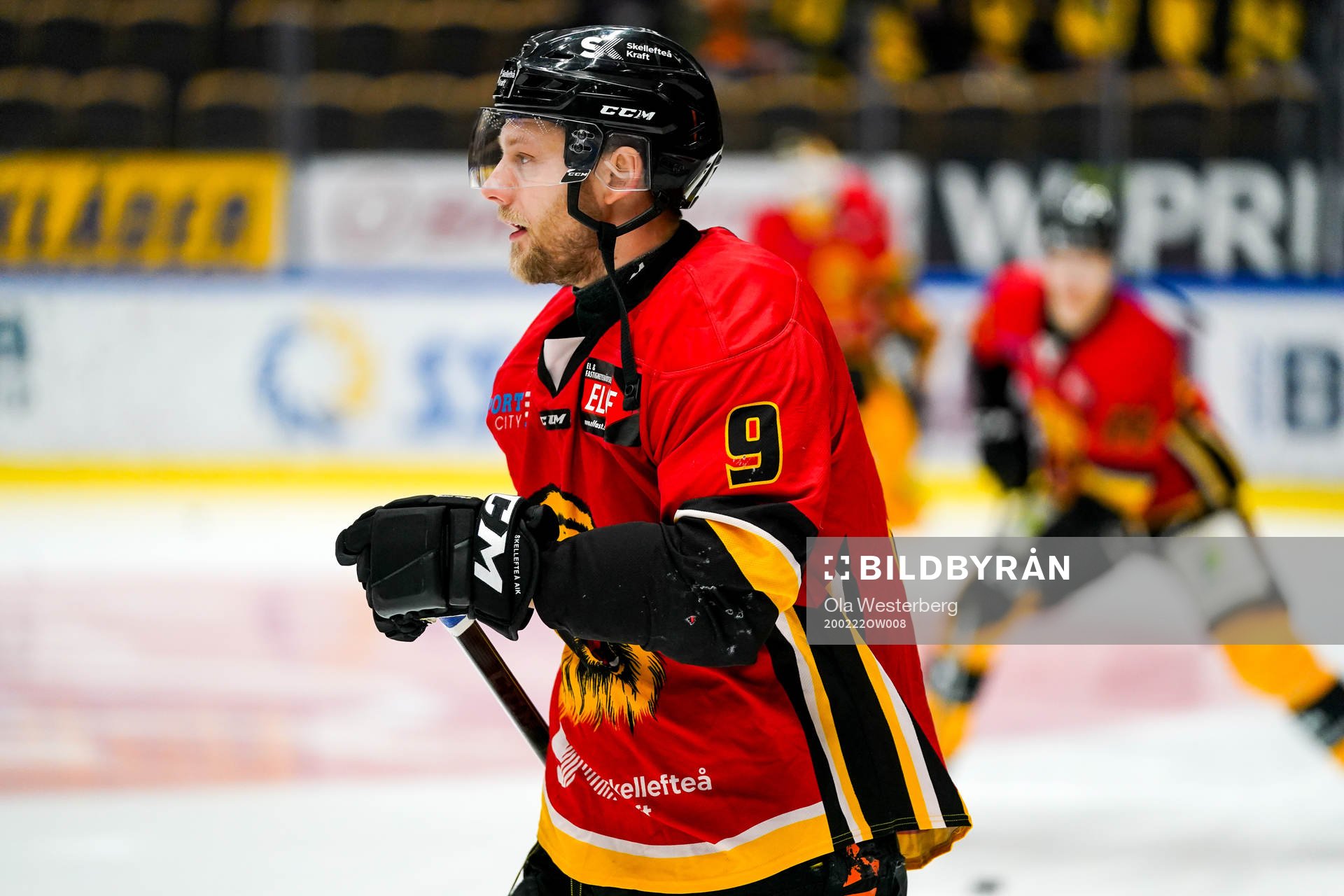 Skellefteås Oscar Möller värmer upp i SK Lejons