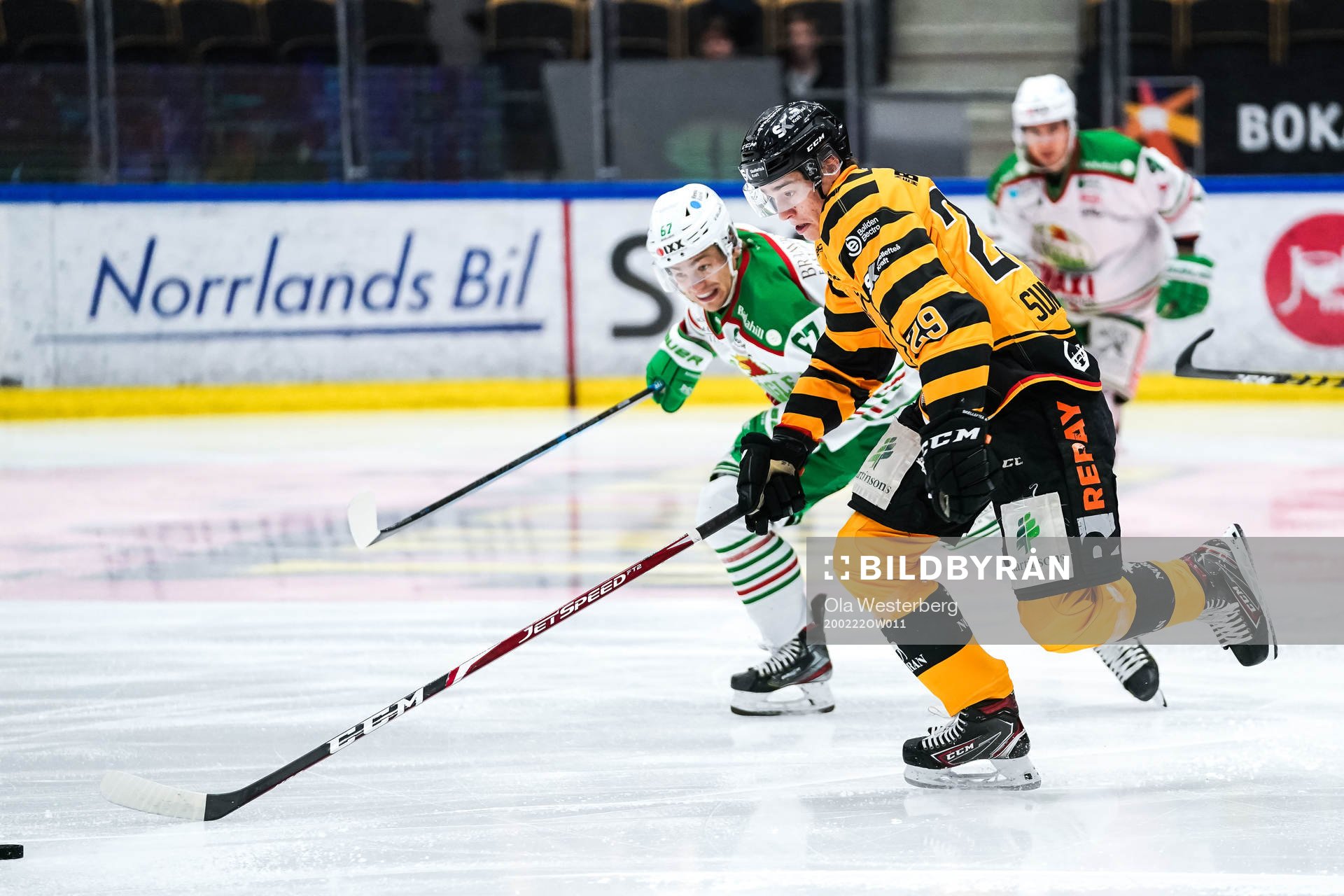 Rögles Leon Bristedt och Skellefteås Albin Sundsvik