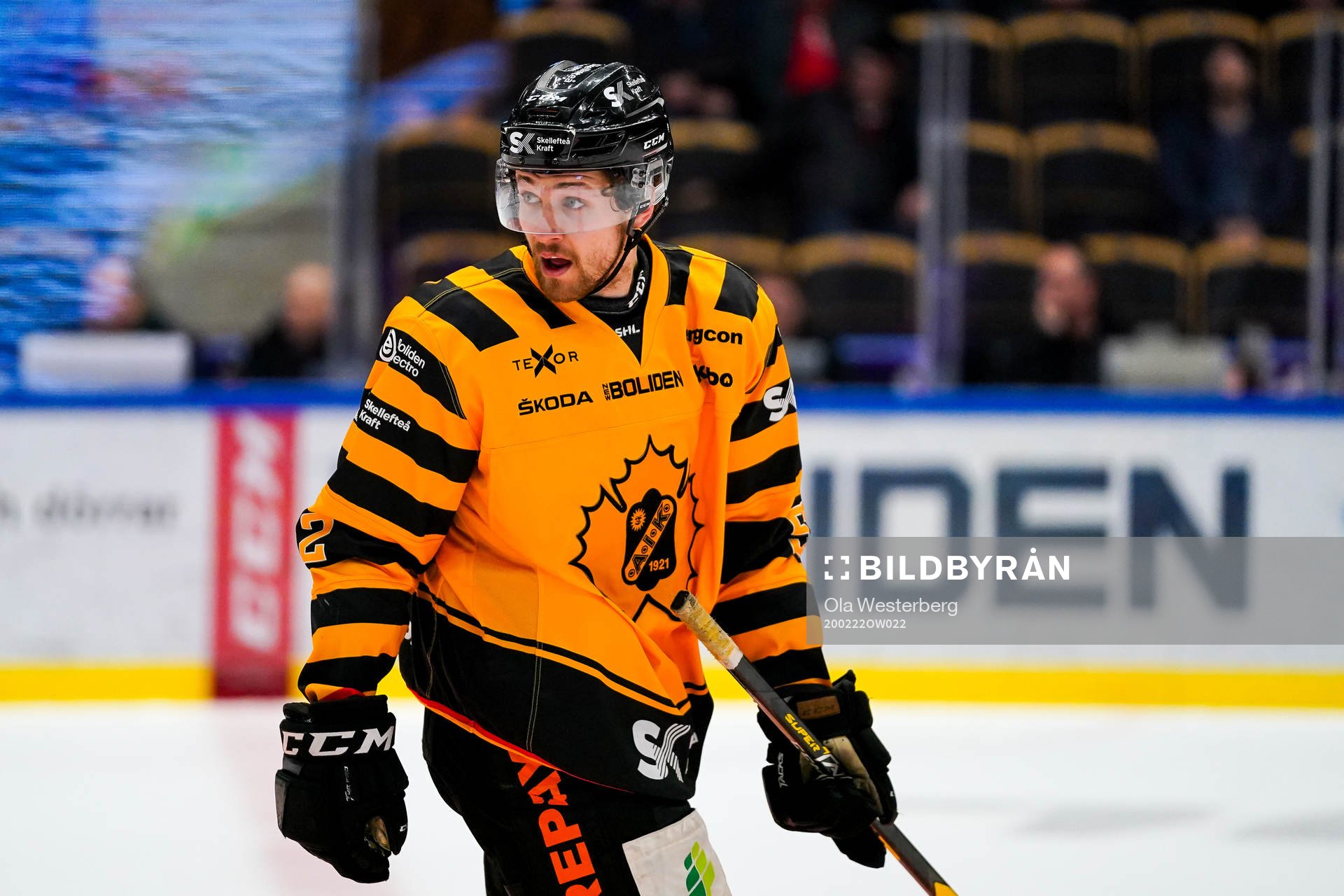 Skellefteås Arvid Lundberg är arg på domare Linus Öhlund
