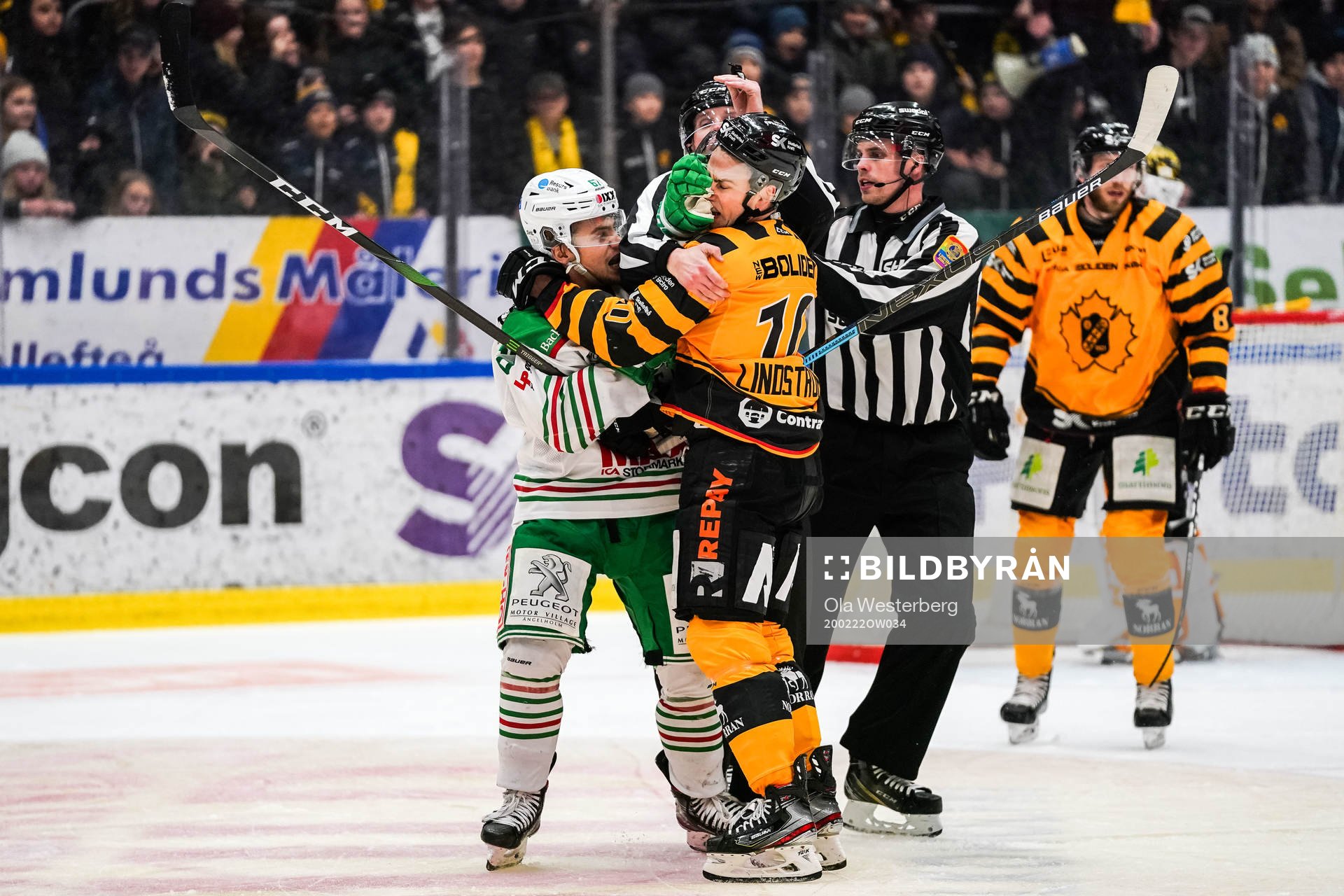 Rögles Leon Bristedt och Skellefteås Joakim Lindström