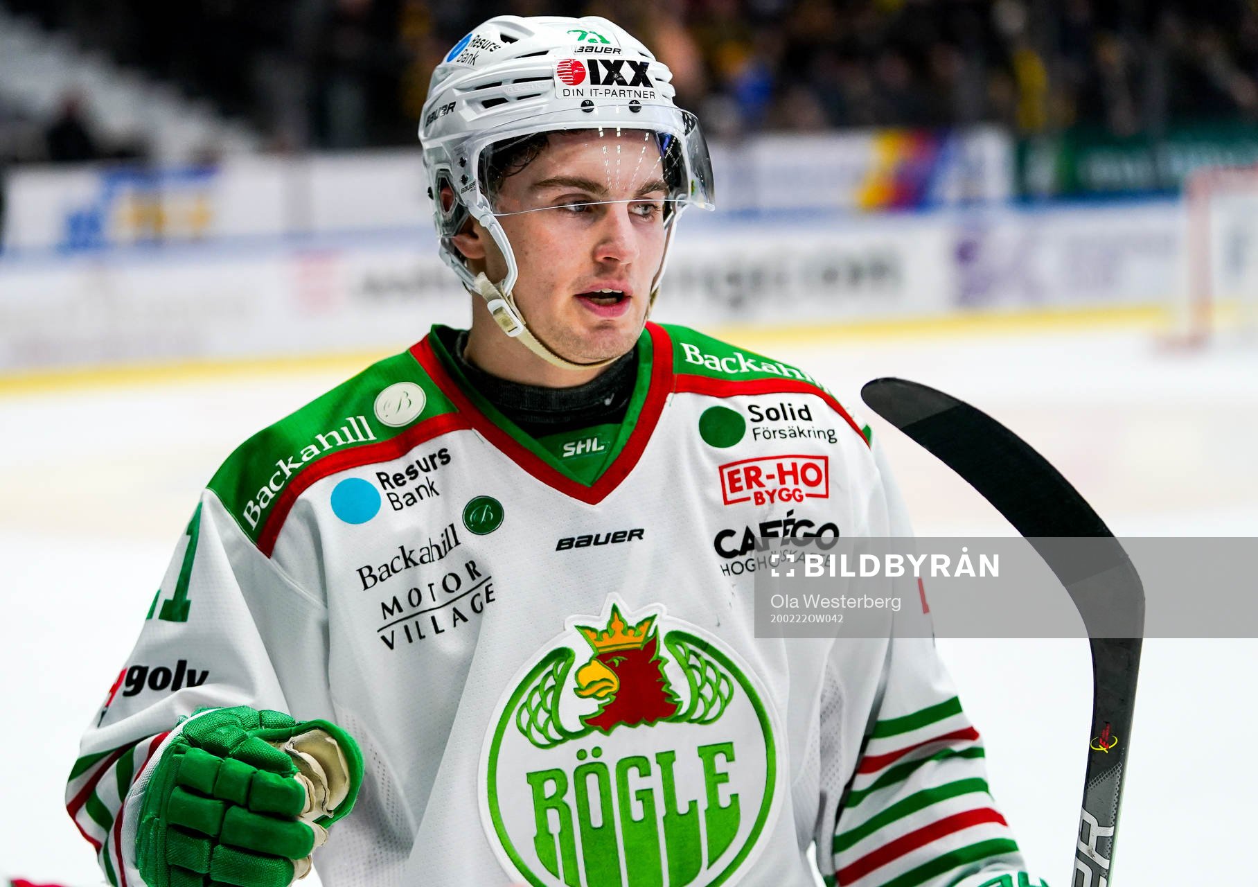 Rögles Nils Höglander jublar