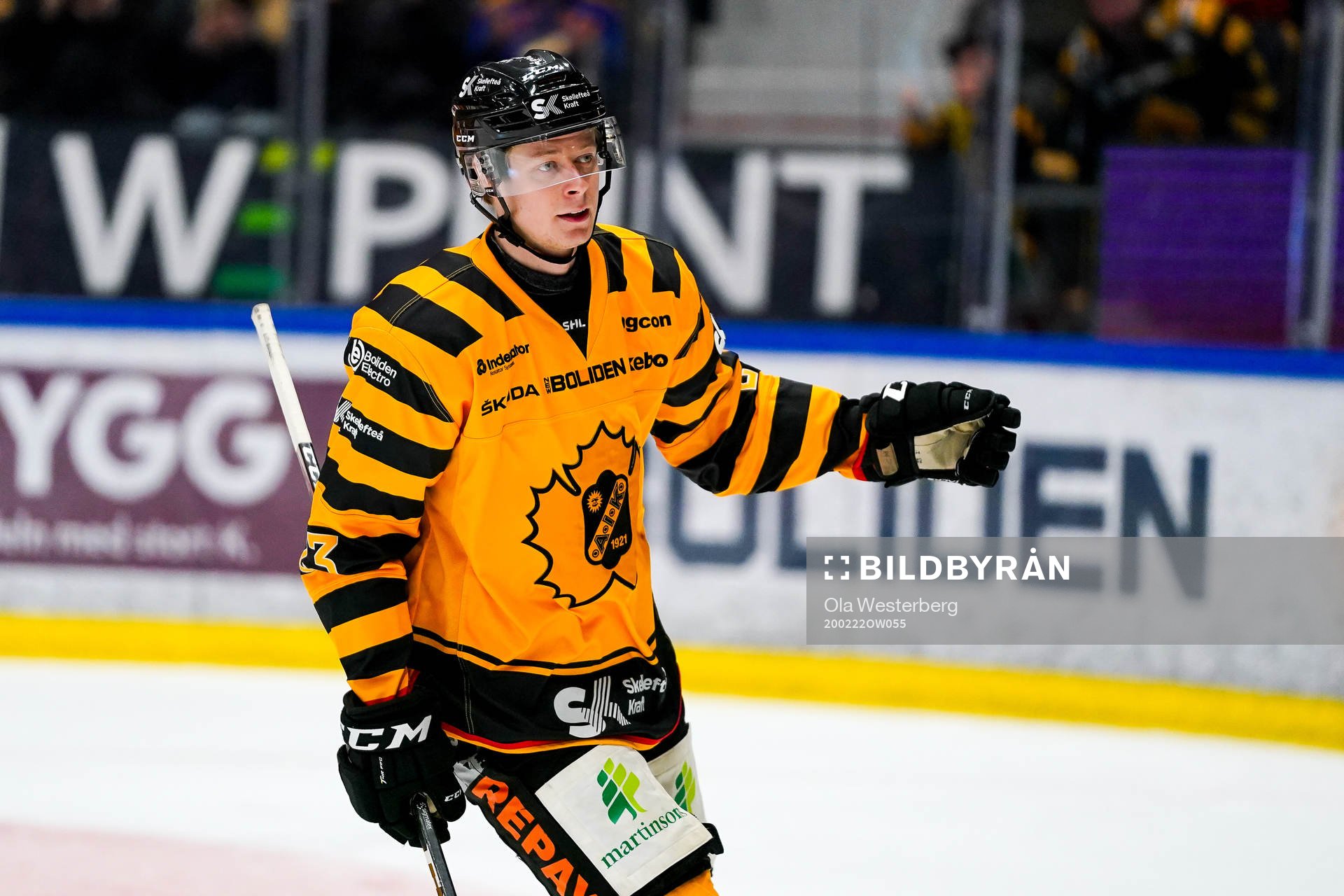 Skellefteås Jacob Andersson jublar
