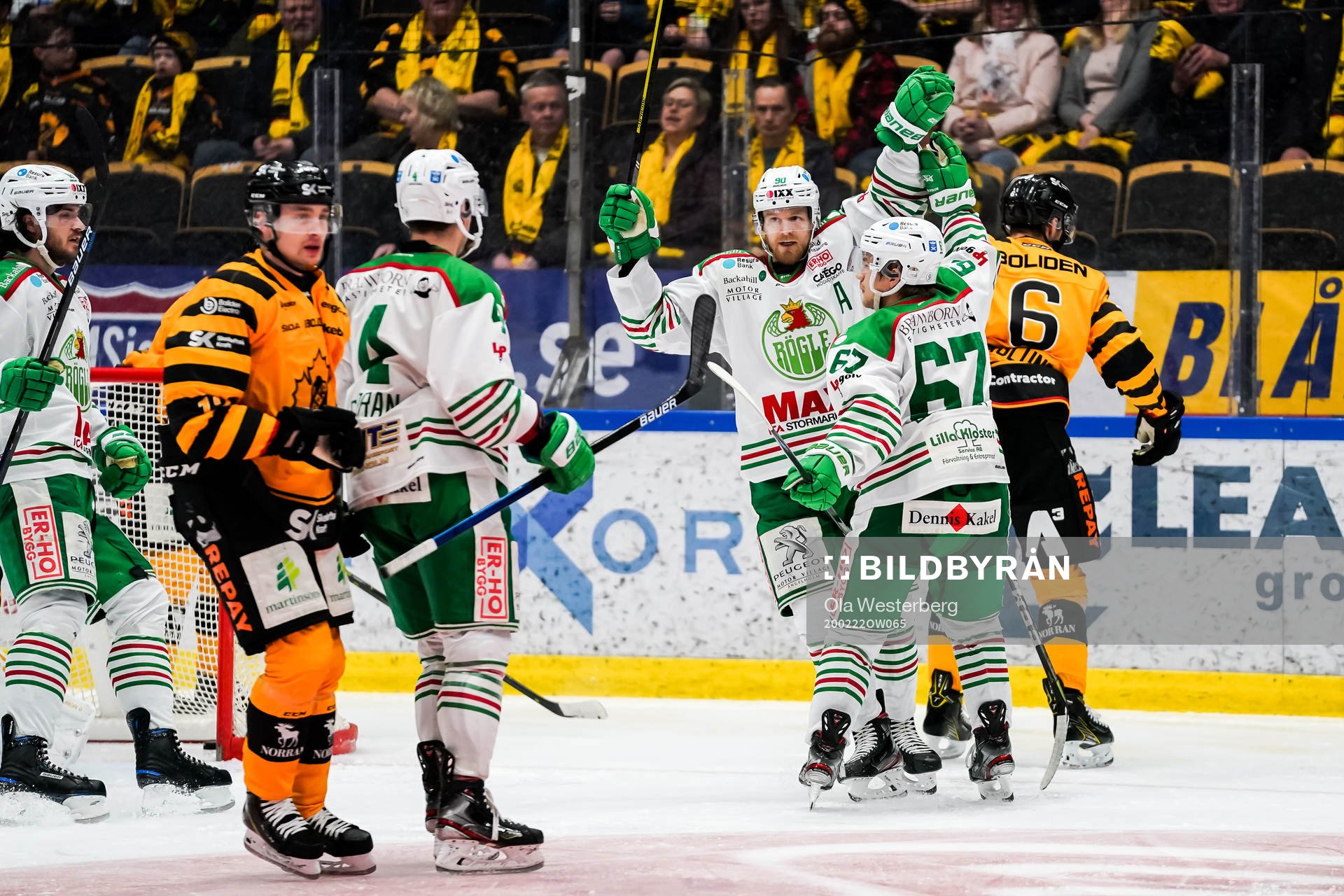 Rögles Ted Brithén och Leon Bristedt jublar