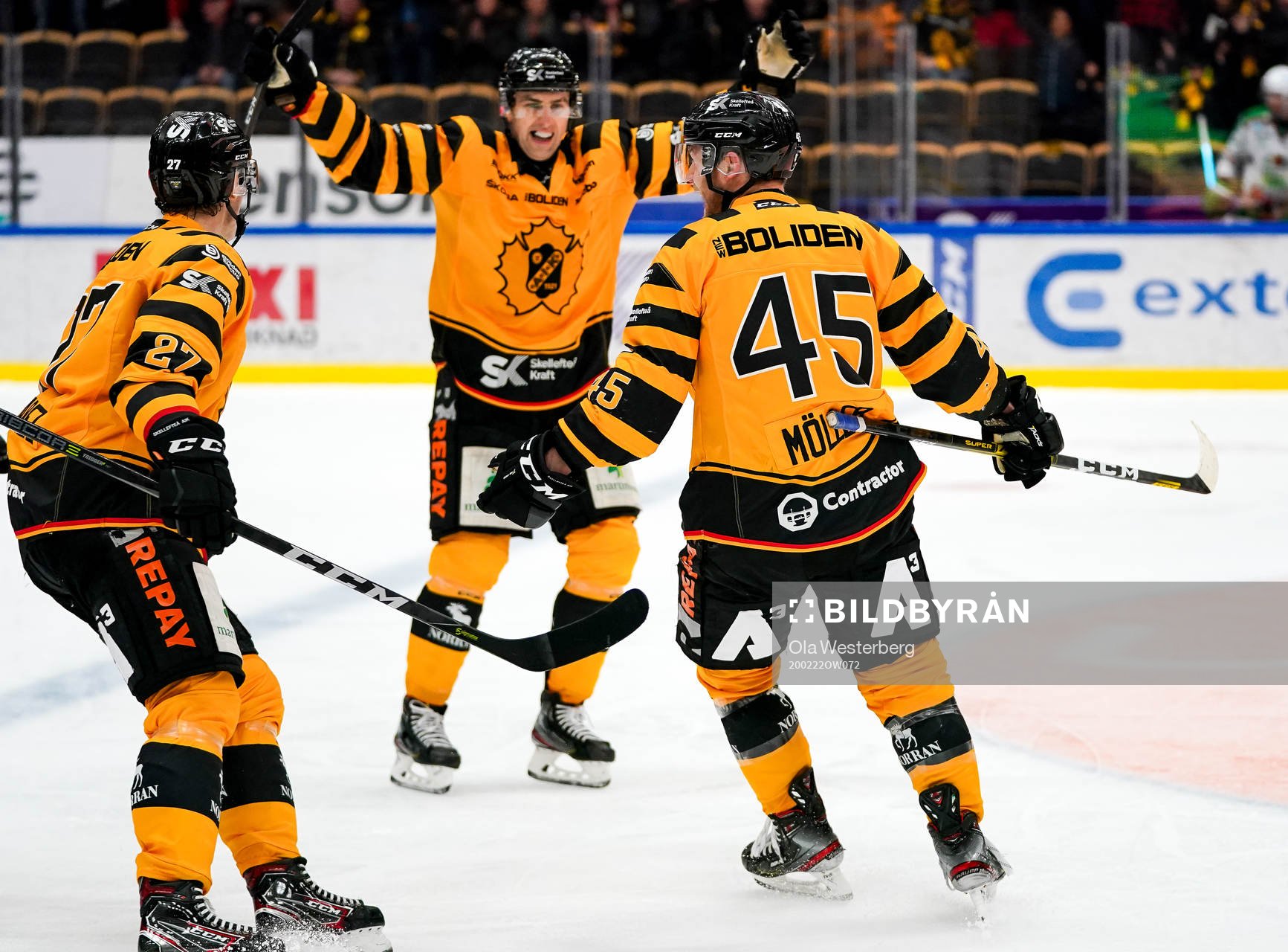 Skellefteås Oscar Möller, Robin Alvarez och Joakim