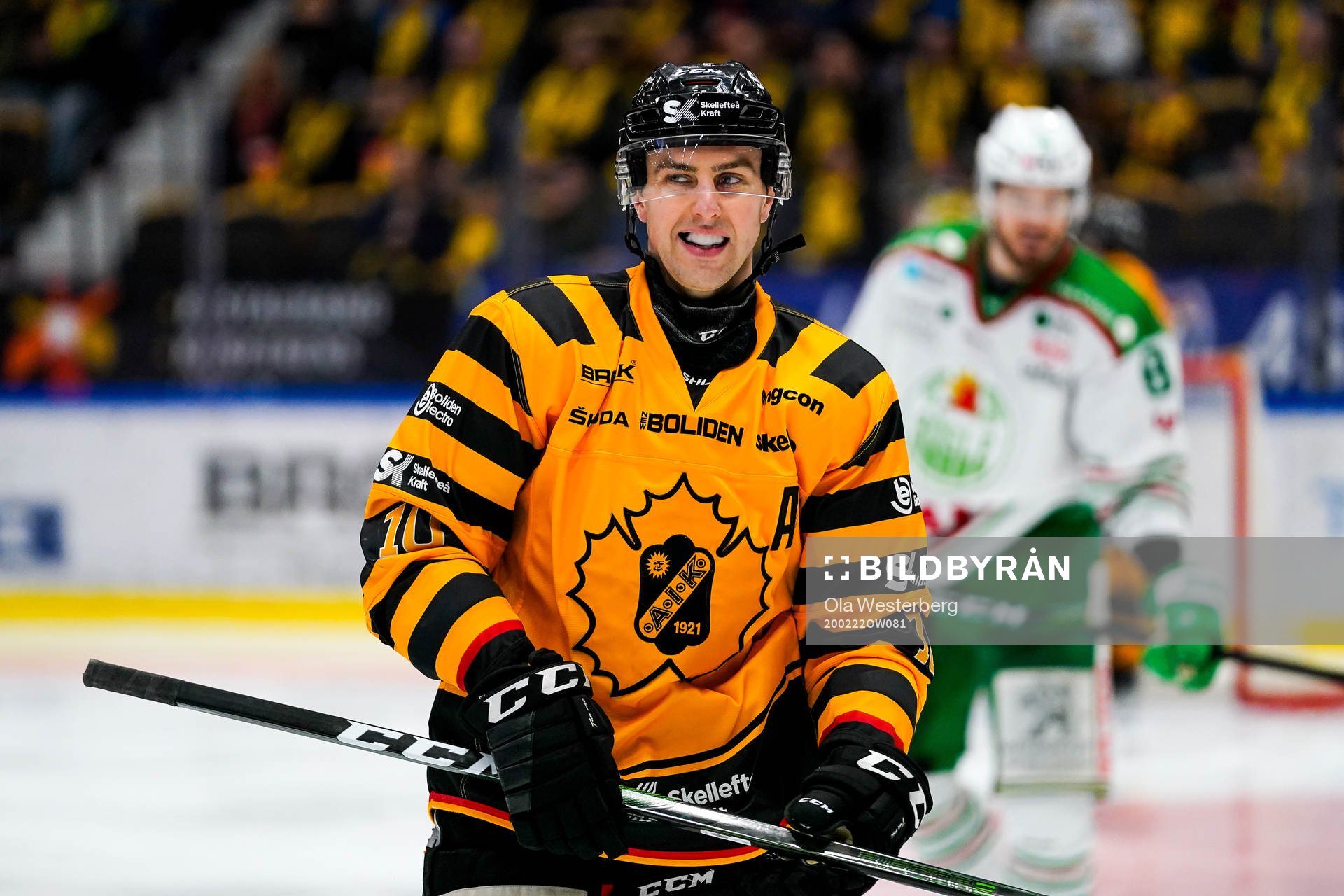 Skellefteås Joakim Lindström jublar