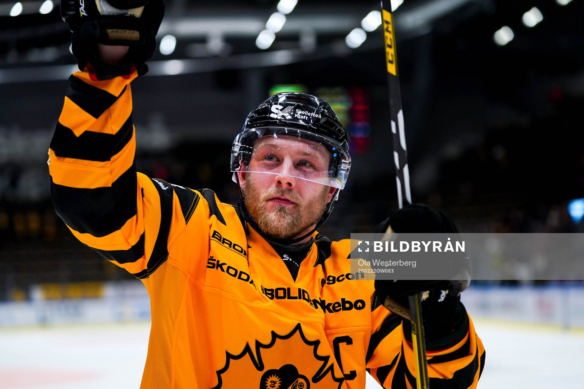 Skellefteås Oscar Möller jublar