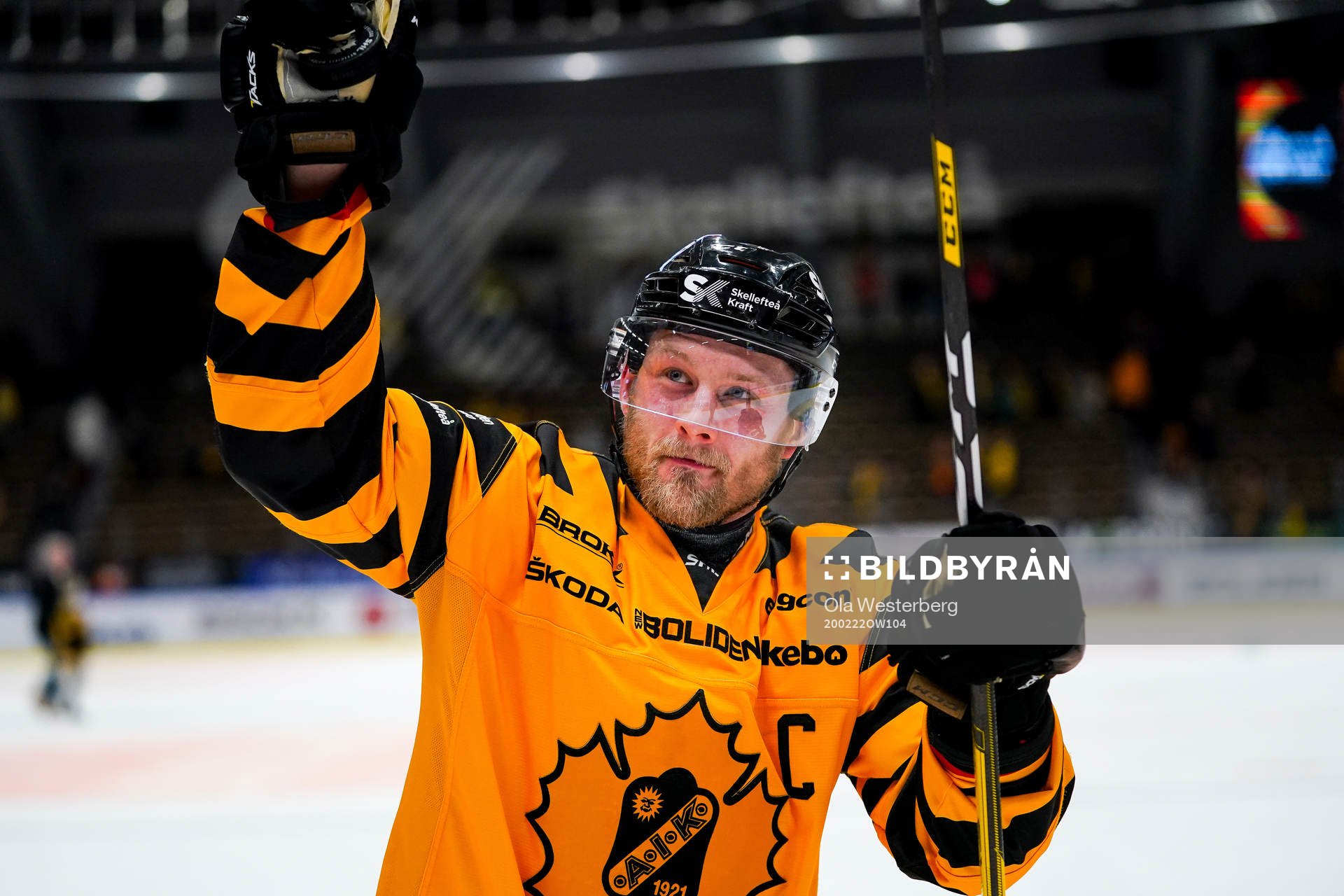 Skellefteås Oscar Möller jublar